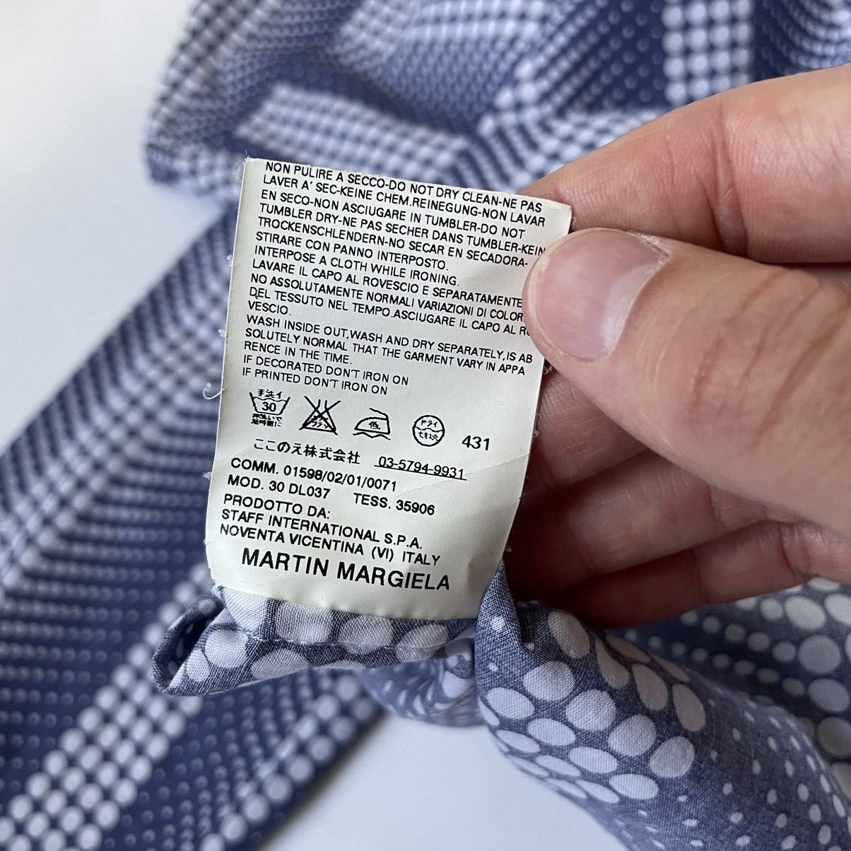 Maison Margiela S/S 07 ‘Circular Illusion’ Print Cotton Shirt Size US M / EU 48-50 / 2 - 8 Thumbnail