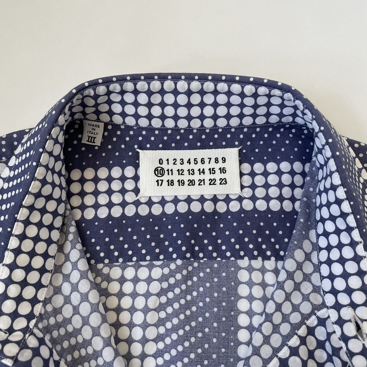 Maison Margiela S/S 07 ‘Circular Illusion’ Print Cotton Shirt Size US M / EU 48-50 / 2 - 3 Thumbnail