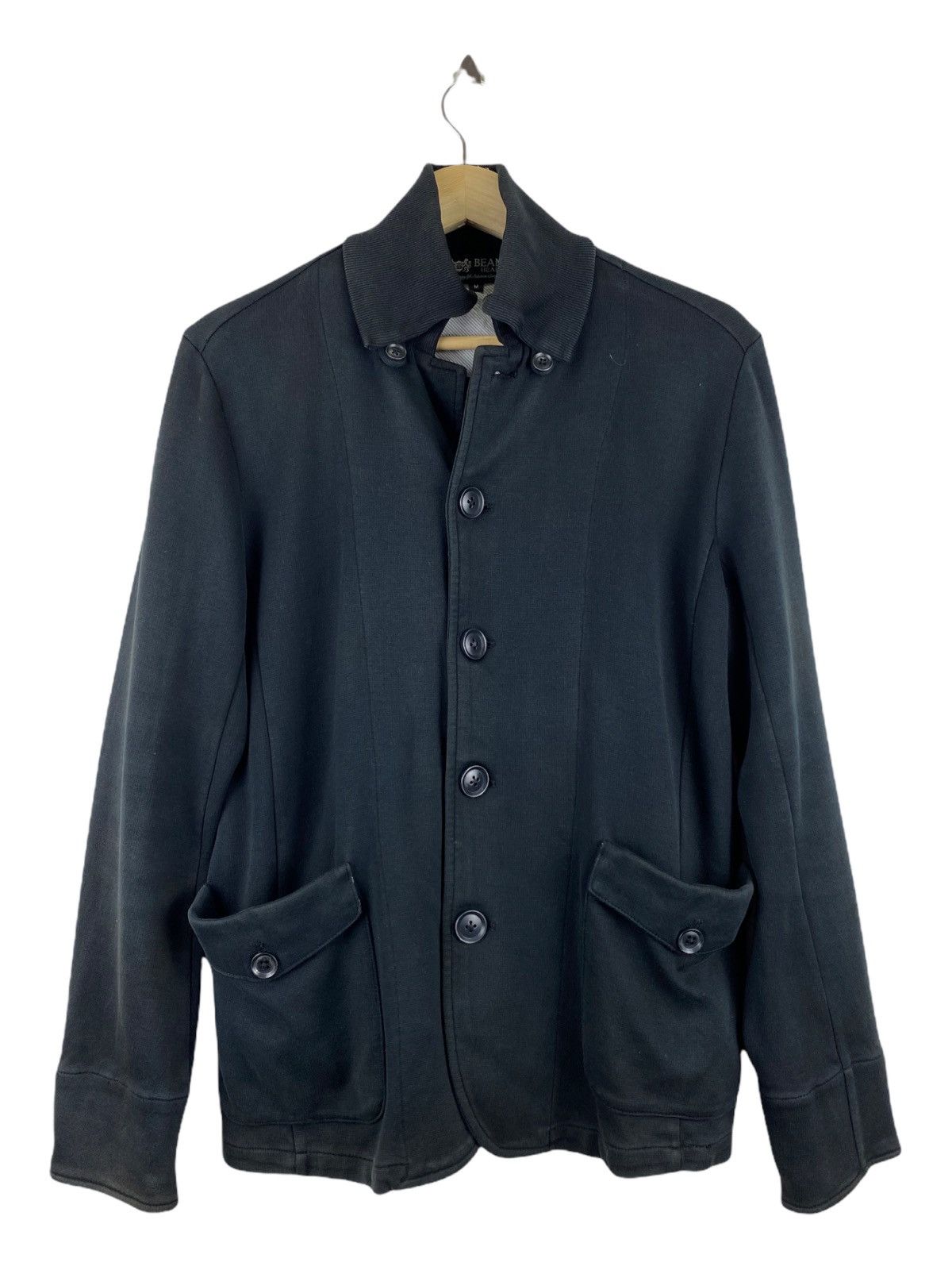 BEAMS HEART BUTTON UP BLACK JACKET