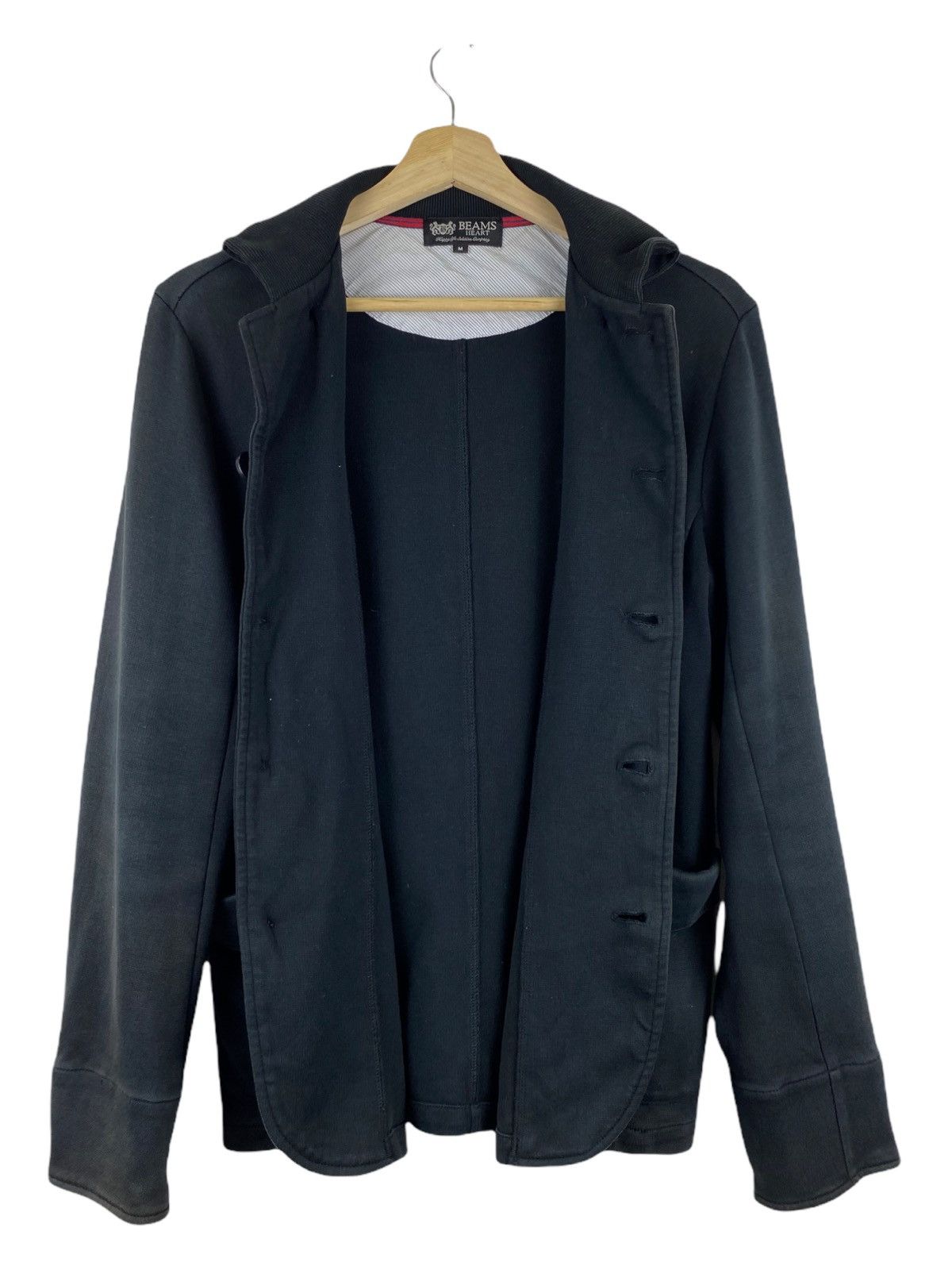 Beams Plus × Japanese Brand BEAMS HEART BUTTON UP BLACK JACKET Size US M / EU 48-50 / 2 - 4 Thumbnail
