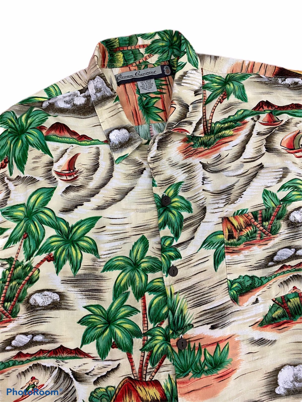 Ocean Current OCEAN CURRENT BUTTON UPS SHIRT NICE HAWAII DESIGN Size US L / EU 52-54 / 3 - 3 Thumbnail