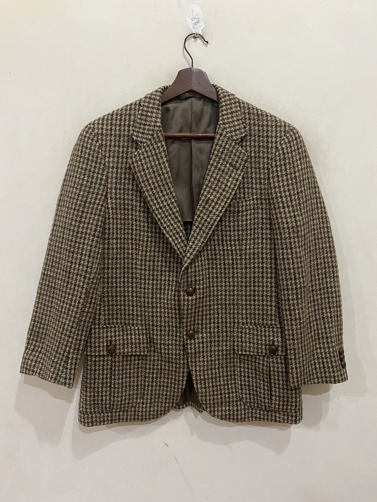 Harris Tweed J.SCHOENEMAN by NEW YORKER x HARRIS TWEED WOOL JACKET ...