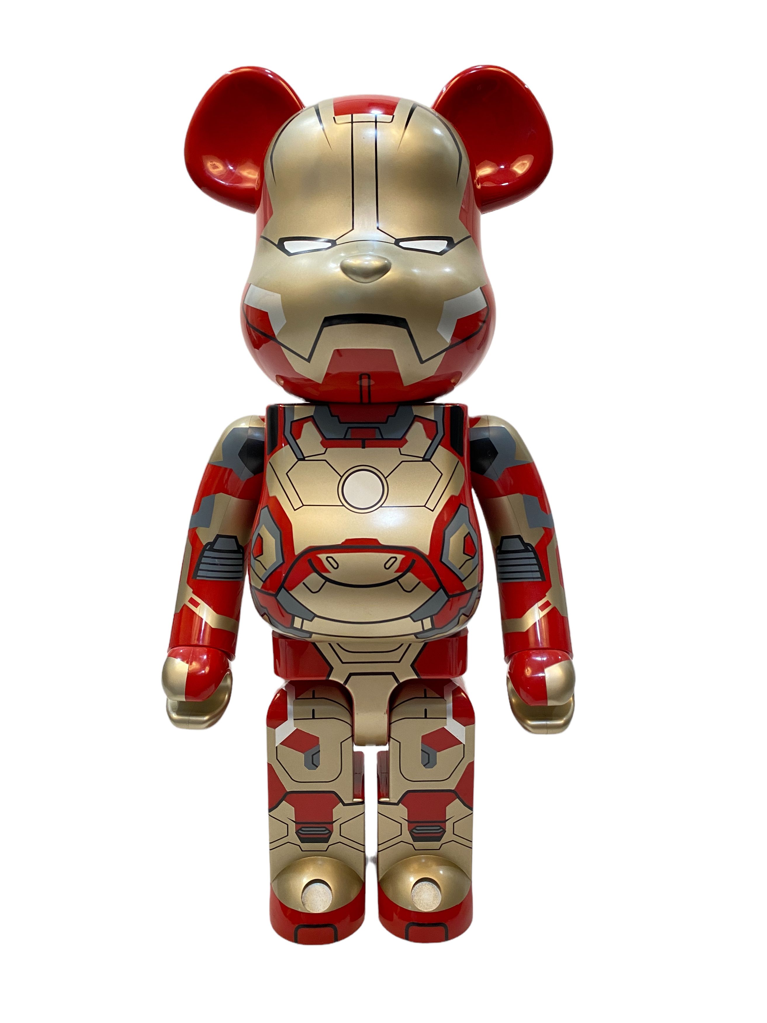 Marvel Comics × Medicom Toy Iron Man 3 Mark XLII 42 1000% Bearbrick Figure Size ONE SIZE - 1 Thumbnail