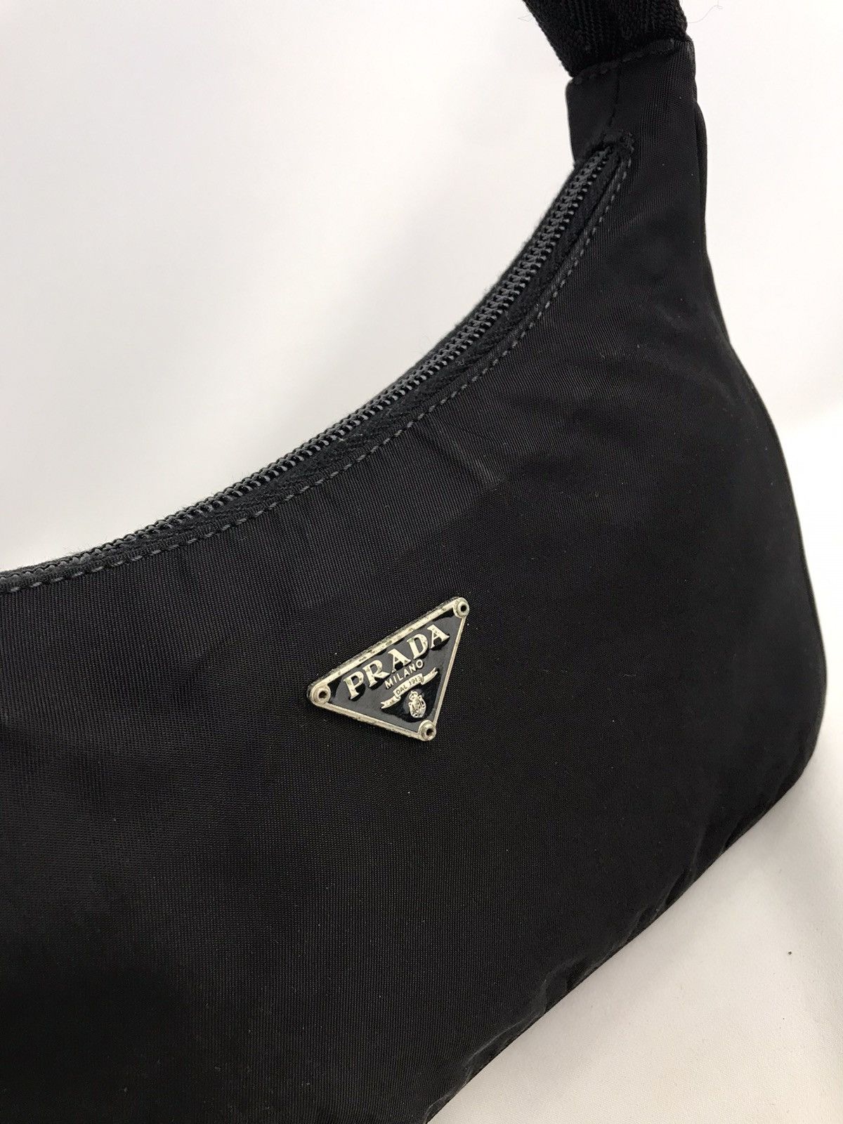 Prada 🔥Hot item🔥Auth Vintage Prada Nylon Hobo Black Size ONE SIZE - 5 Thumbnail