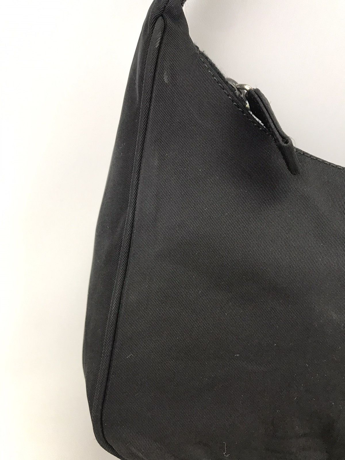 Prada 🔥Hot item🔥Auth Vintage Prada Nylon Hobo Black Size ONE SIZE - 3 Thumbnail