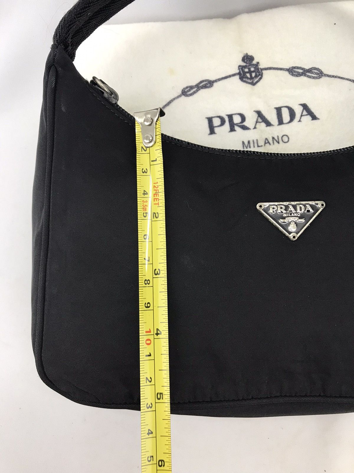 Prada 🔥Hot item🔥Auth Vintage Prada Nylon Hobo Black Size ONE SIZE - 24 Thumbnail
