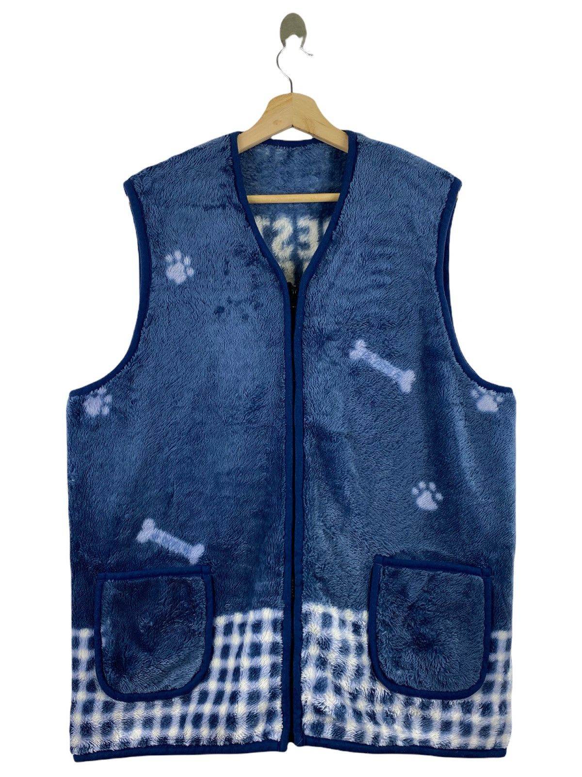 Japanese Brand × Vintage "BEST FRIEND" FLEECE VEST Size US M / EU 48-50 / 2 - 2 Thumbnail