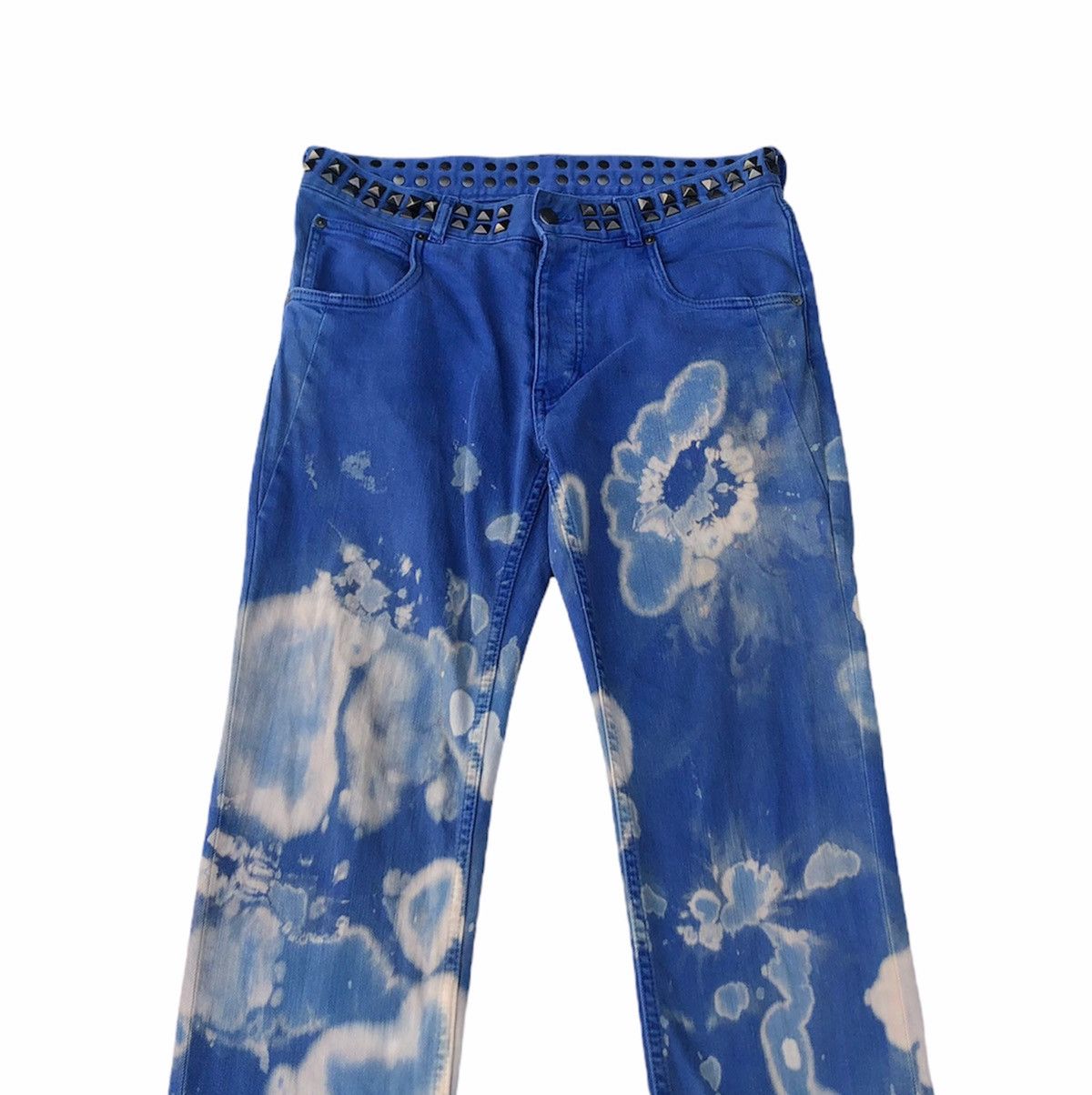 Japanese Brand 🔥Mega Rare🔥Matthew Williamson Custom Polar Bleached Jeans Size US 32 / EU 48 - 3 Thumbnail