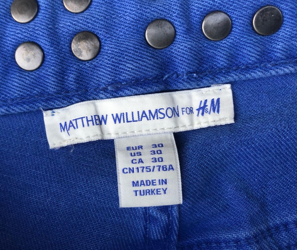 Japanese Brand 🔥Mega Rare🔥Matthew Williamson Custom Polar Bleached Jeans Size US 32 / EU 48 - 10 Thumbnail