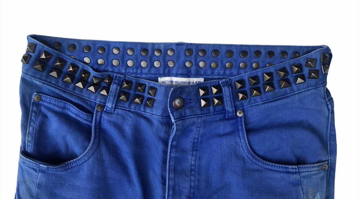 Japanese Brand 🔥Mega Rare🔥Matthew Williamson Custom Polar Bleached Jeans Size US 32 / EU 48 - 5 Thumbnail