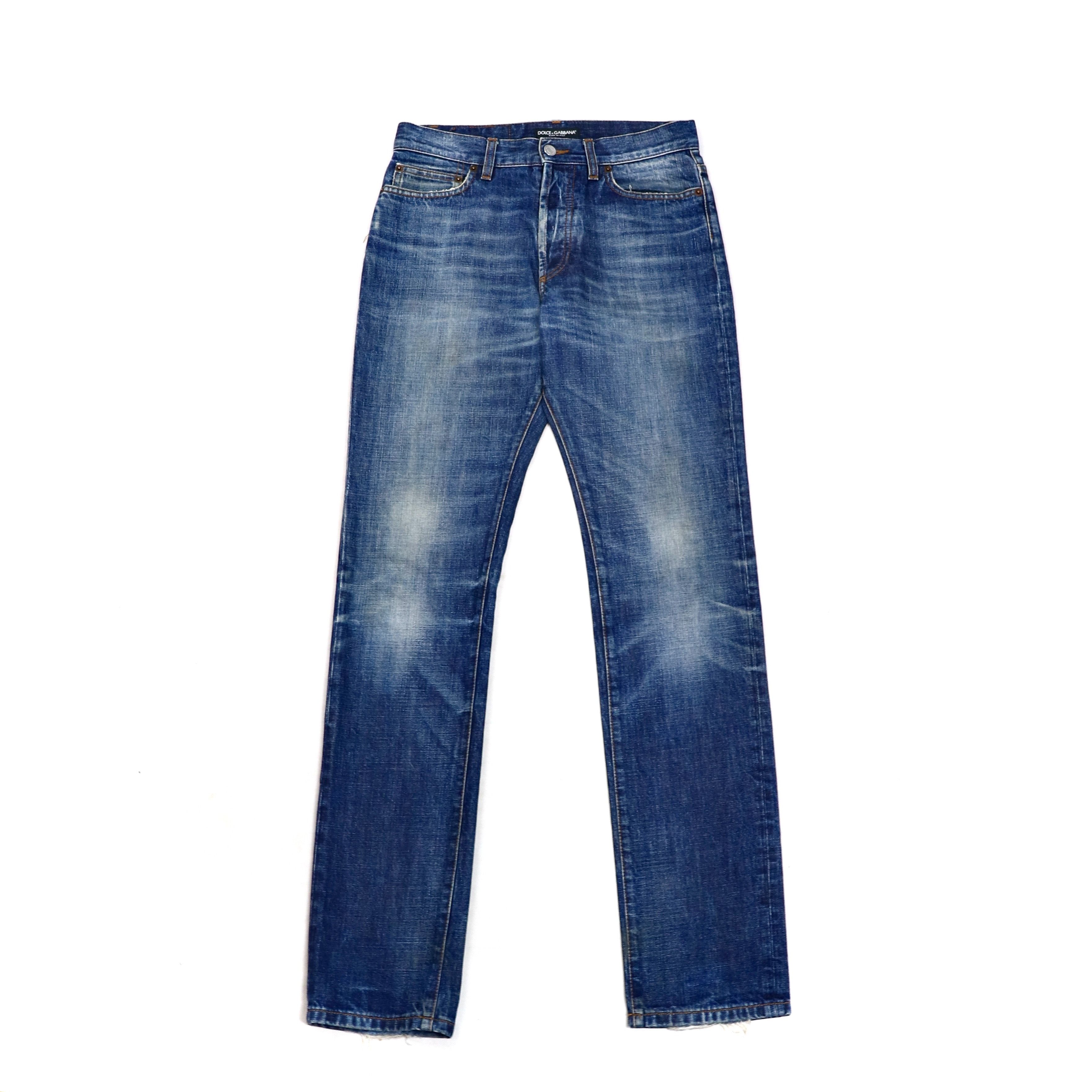 Dolce & Gabbana D&G Faded Distressed Classic Jeans Size US 30 / EU 46 - 1 Thumbnail