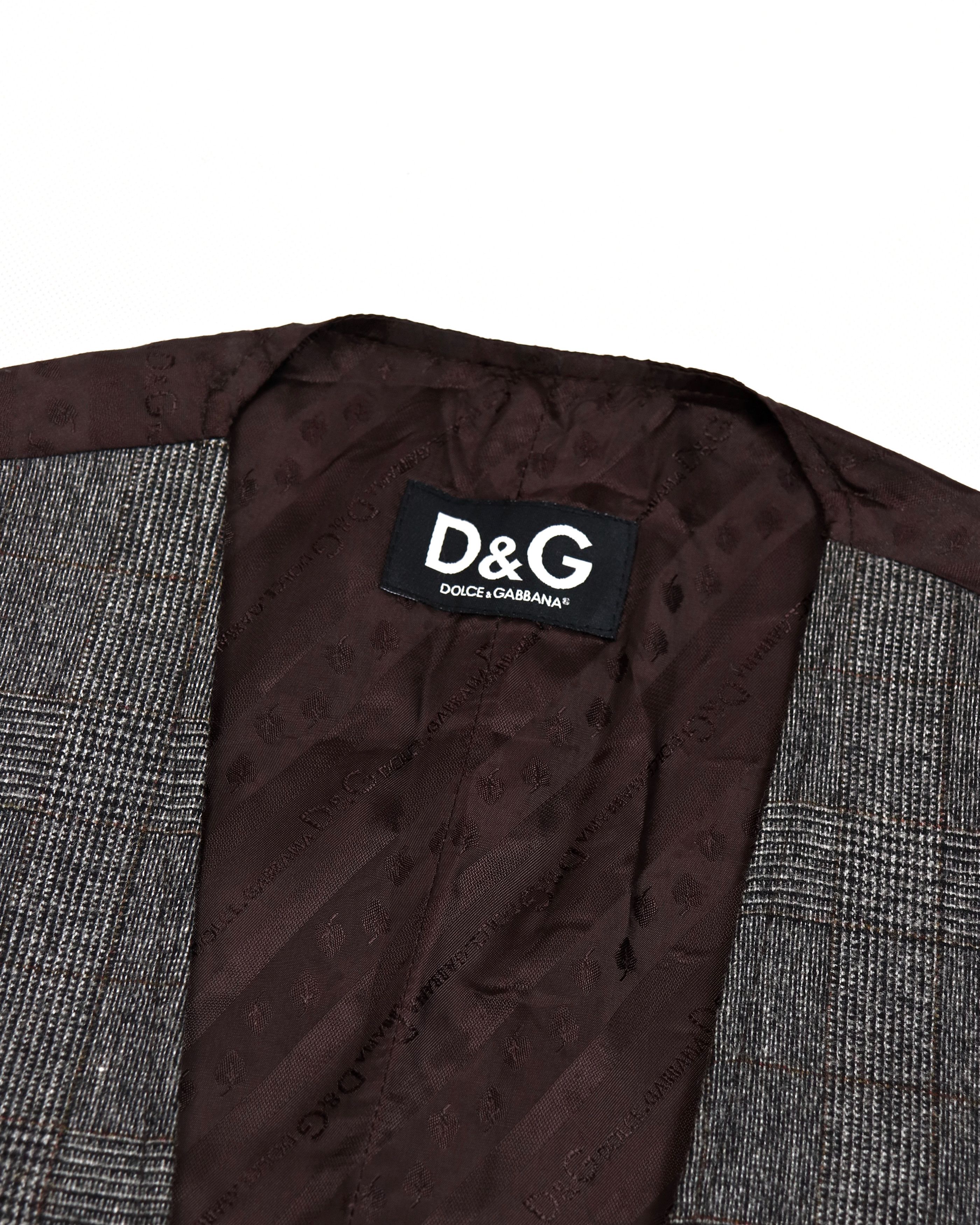 Dolce & Gabbana D&G Classic Wool Silk Vest Size US M / EU 48-50 / 2 - 2 Thumbnail