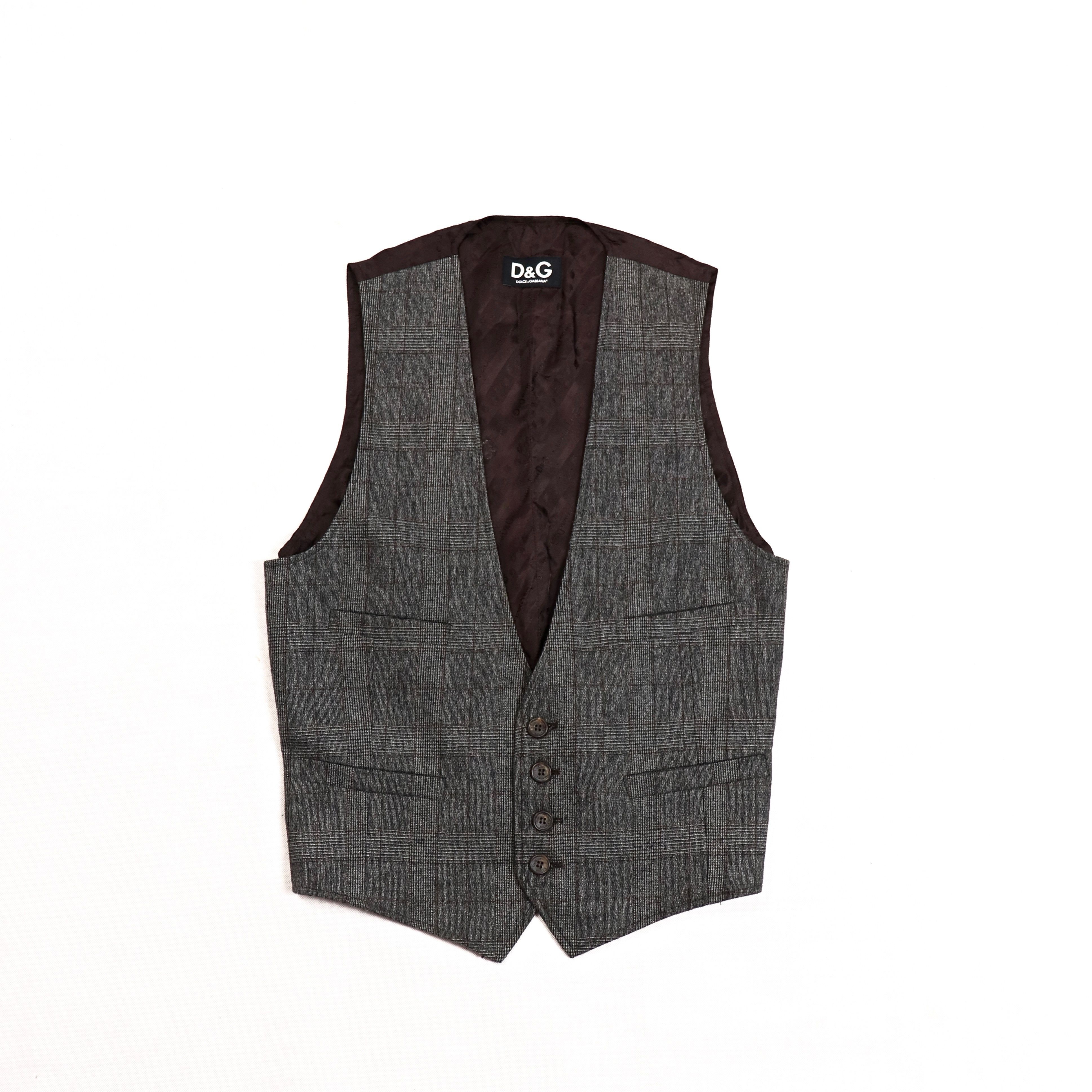 Dolce & Gabbana D&G Classic Wool Silk Vest Size US M / EU 48-50 / 2 - 1 Thumbnail