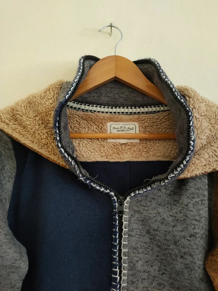 Japanese Brand × Vintage Vintage Power to the People Culture Mix Hoodie Full Zippup Size US M / EU 48-50 / 2 - 7 Thumbnail