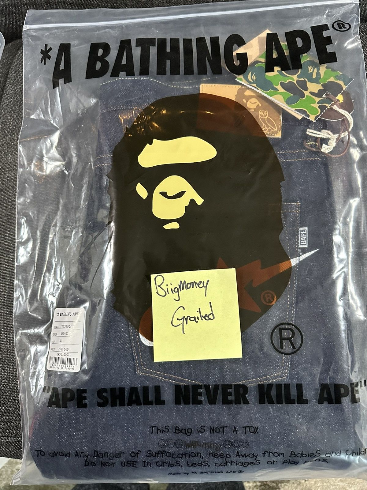 Bape × October's Very Own Bape x OVO Denim Size US 30 / EU 46 - 3 Thumbnail