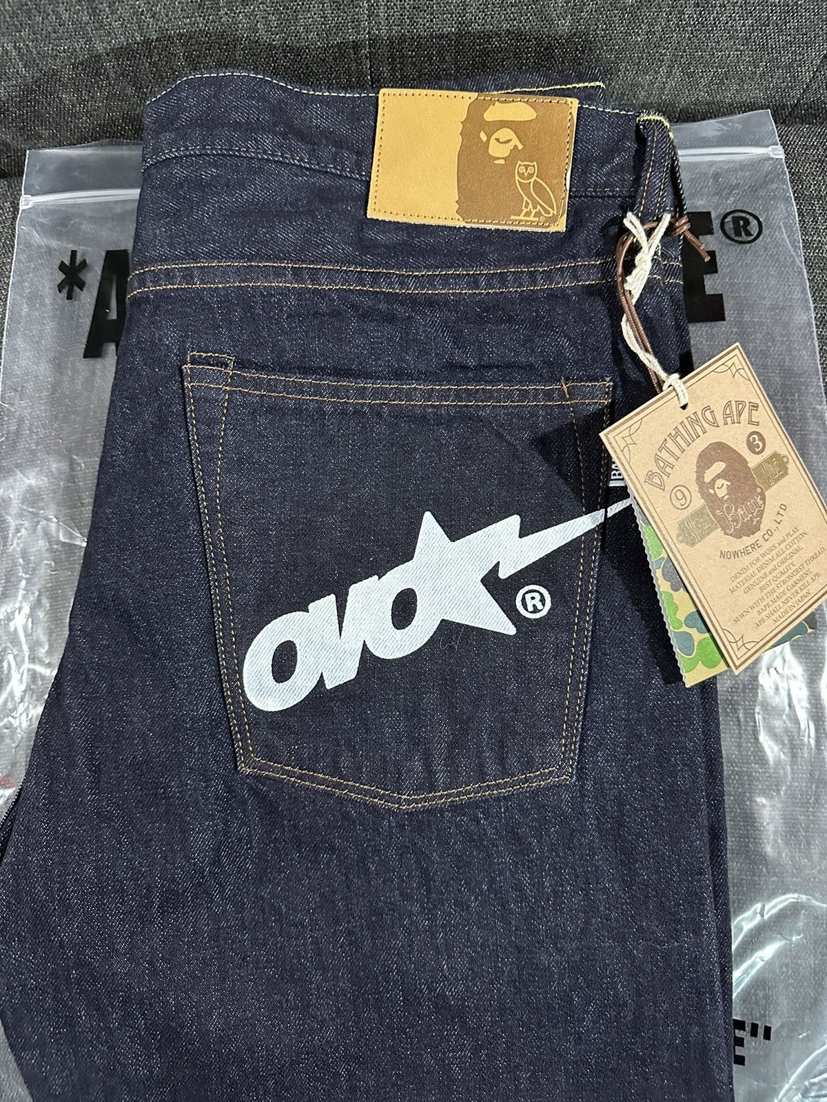 Bape × October's Very Own Bape x OVO Denim Size US 30 / EU 46 - 1 Thumbnail