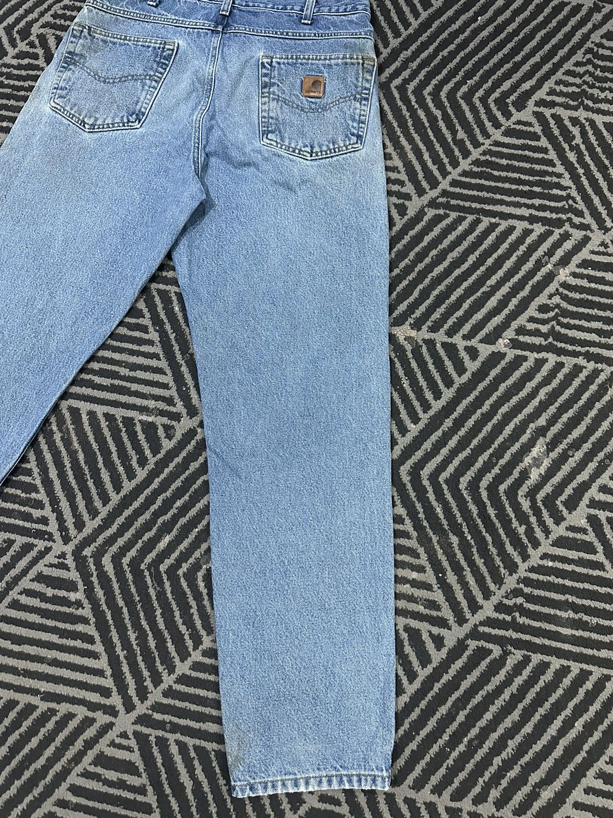 Carhartt × Vintage Vintage CARHARTT Carpenter Distressed Denim Jeans Size US 34 / EU 50 - 12 Thumbnail