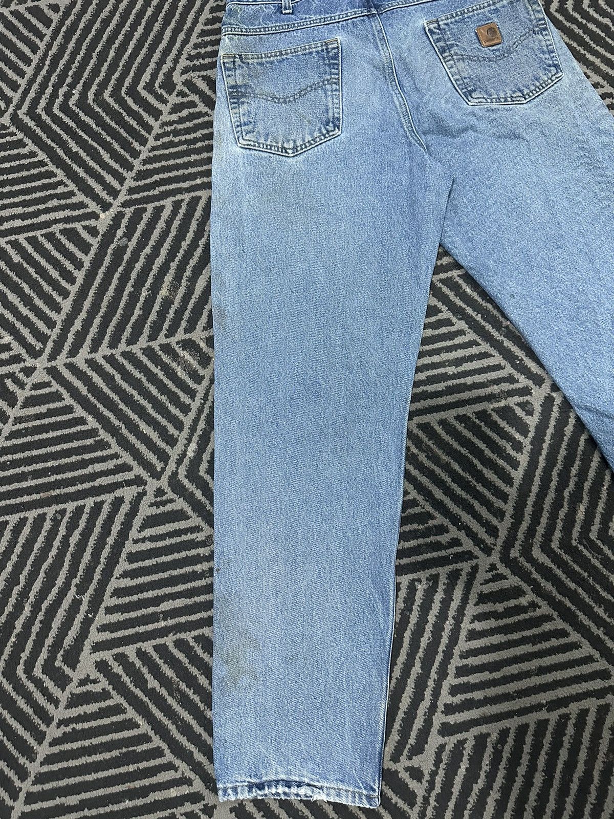 Carhartt × Vintage Vintage CARHARTT Carpenter Distressed Denim Jeans Size US 34 / EU 50 - 11 Thumbnail