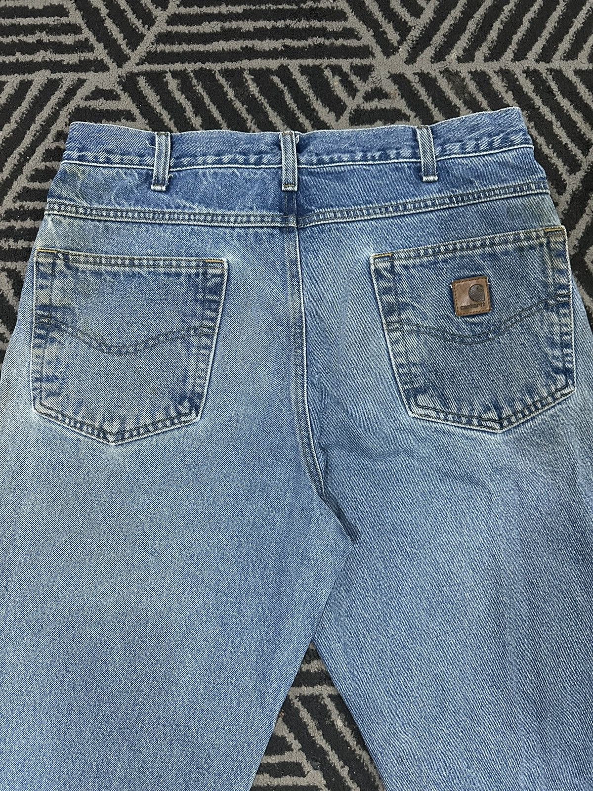 Carhartt × Vintage Vintage CARHARTT Carpenter Distressed Denim Jeans Size US 34 / EU 50 - 10 Thumbnail