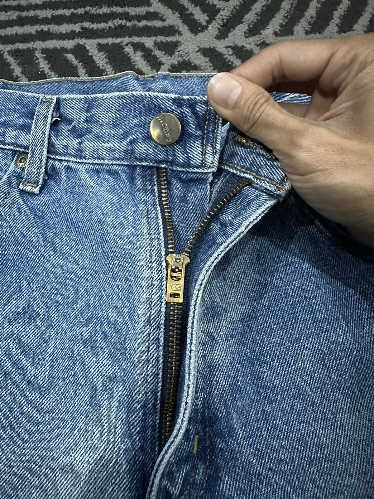 Carhartt × Vintage Vintage CARHARTT Carpenter Distressed Denim Jeans Size US 34 / EU 50 - 6 Thumbnail