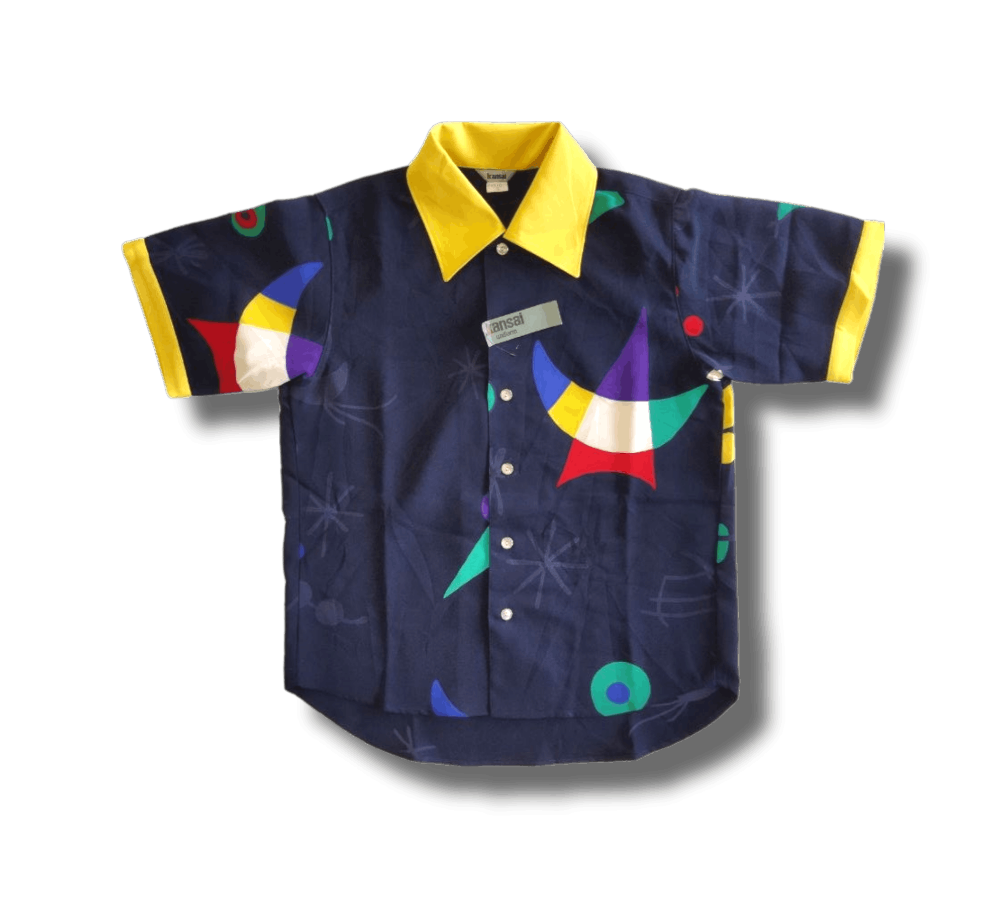 image of Kansai Yamamoto vintage Kansai Uniform Shirt in Mix, Men's (Size Small)
