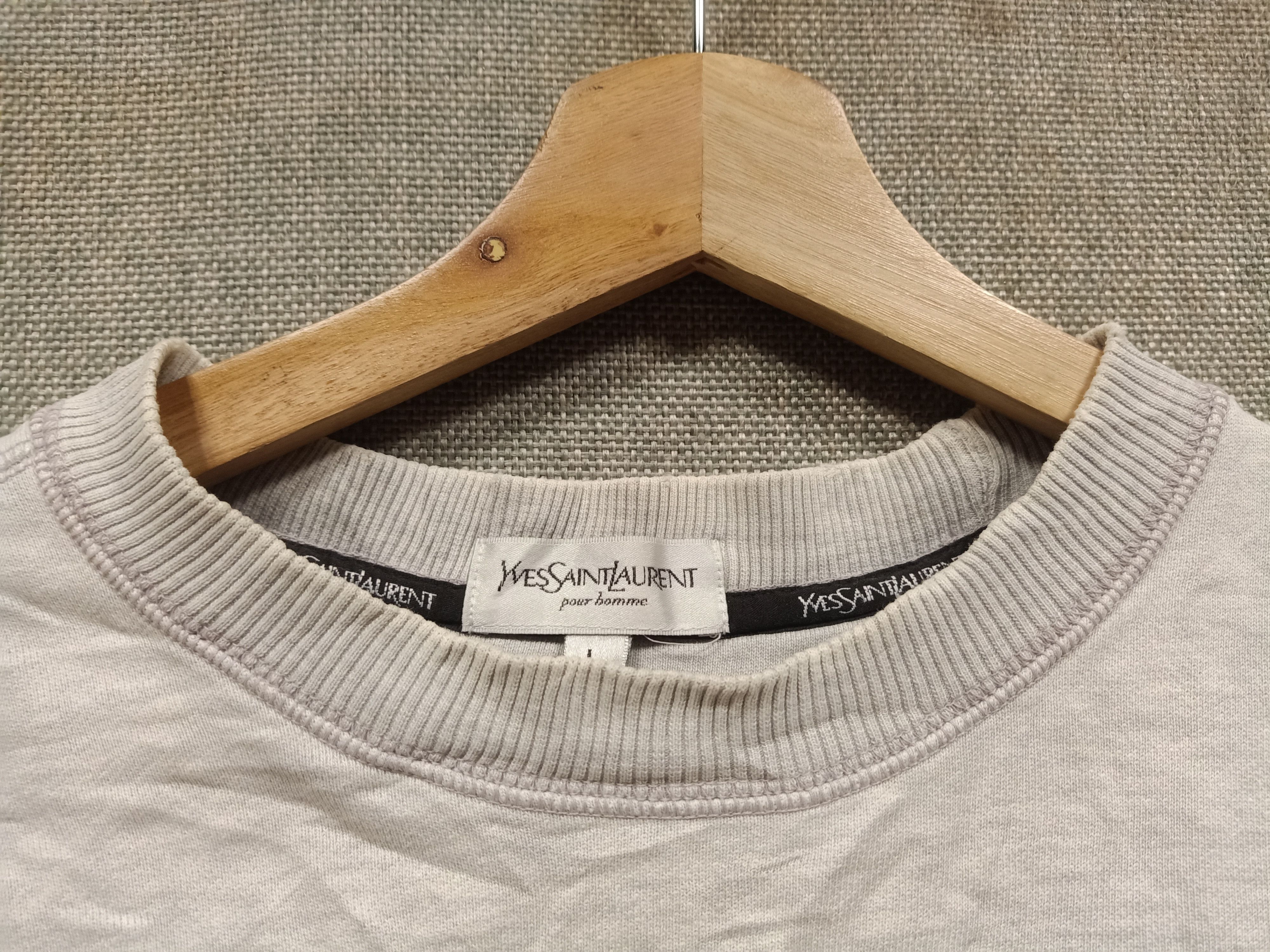 Yves Saint Laurent Vintage sweatshirt yves saint laurent small logo embroidery Size US L / EU 52-54 / 3 - 2 Thumbnail