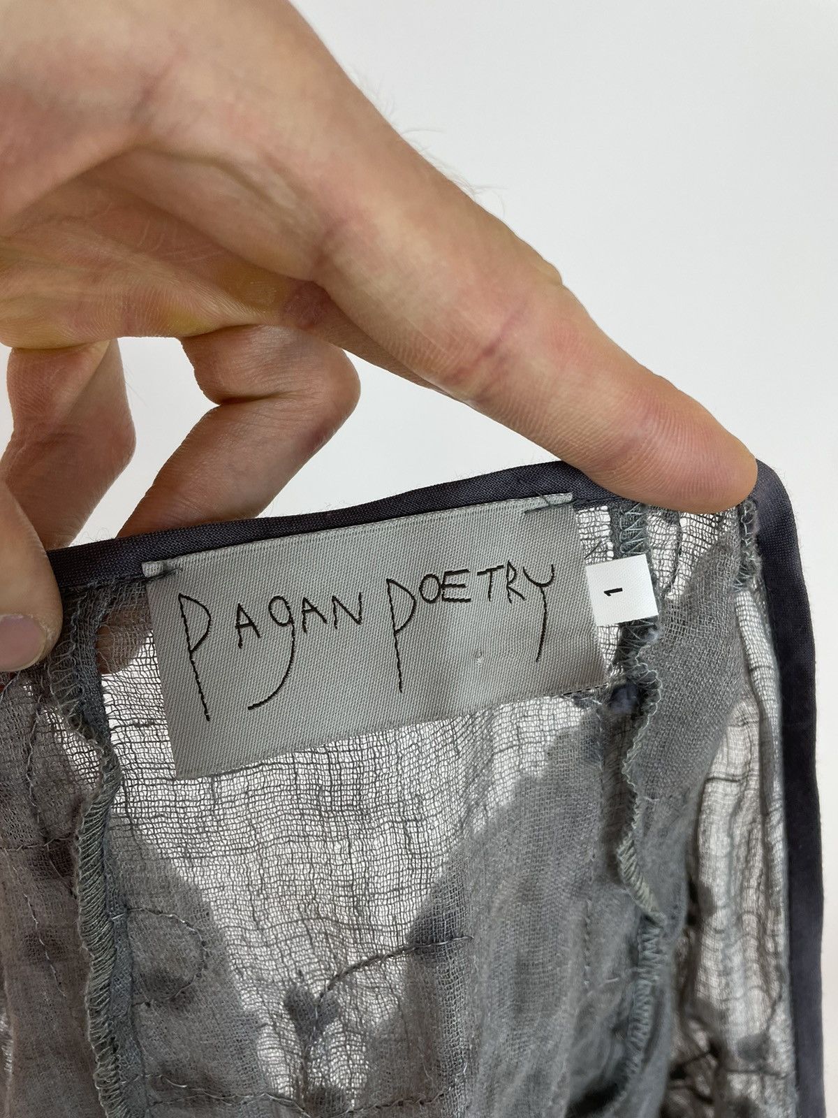Designer PAGAN POETRY Blouse Knit Cotton/silk/metal T-shirt size 1 Size M / US 6-8 / IT 42-44 - 11 Thumbnail