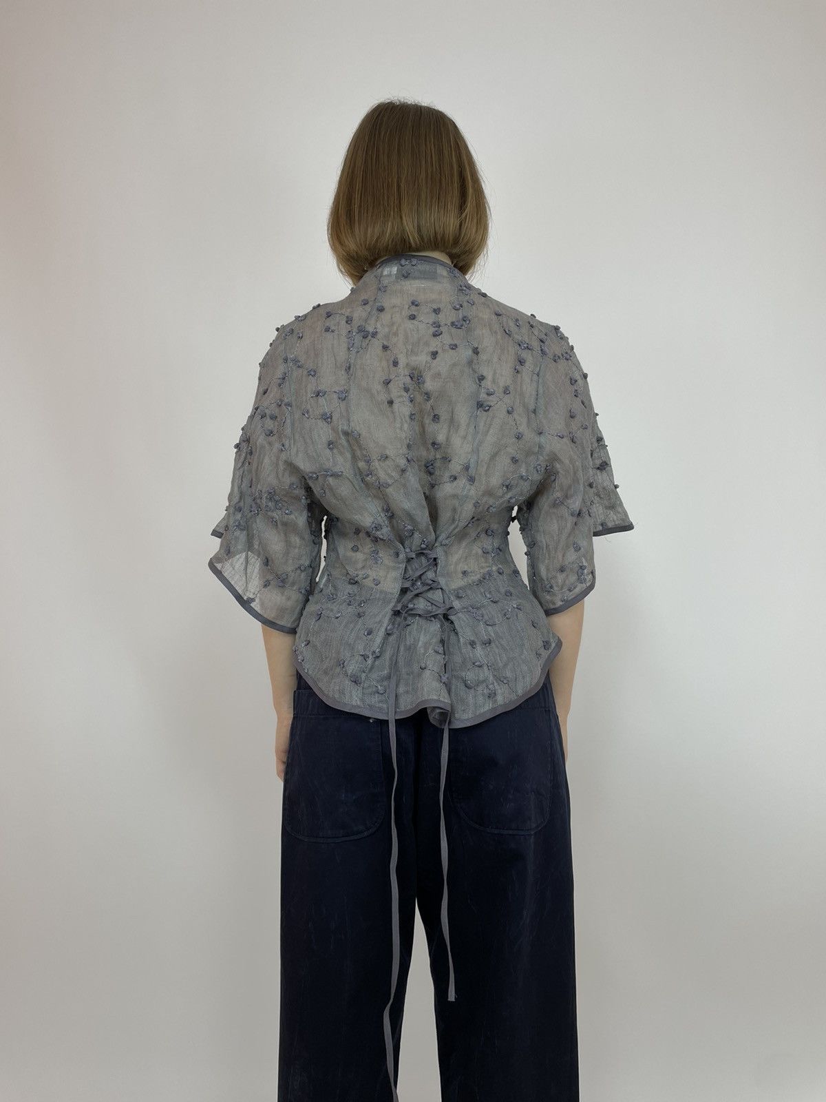Designer PAGAN POETRY Blouse Knit Cotton/silk/metal T-shirt size 1 Size M / US 6-8 / IT 42-44 - 8 Thumbnail