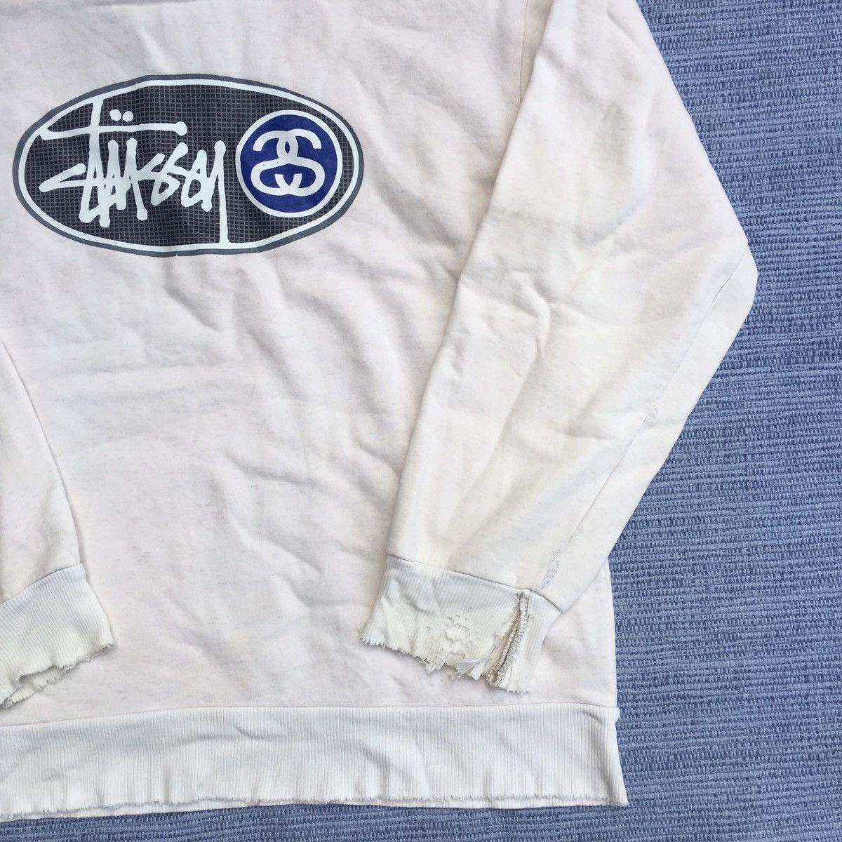 Stussy vintage distressed hoodie Size US L / EU 52-54 / 3 - 9 Thumbnail