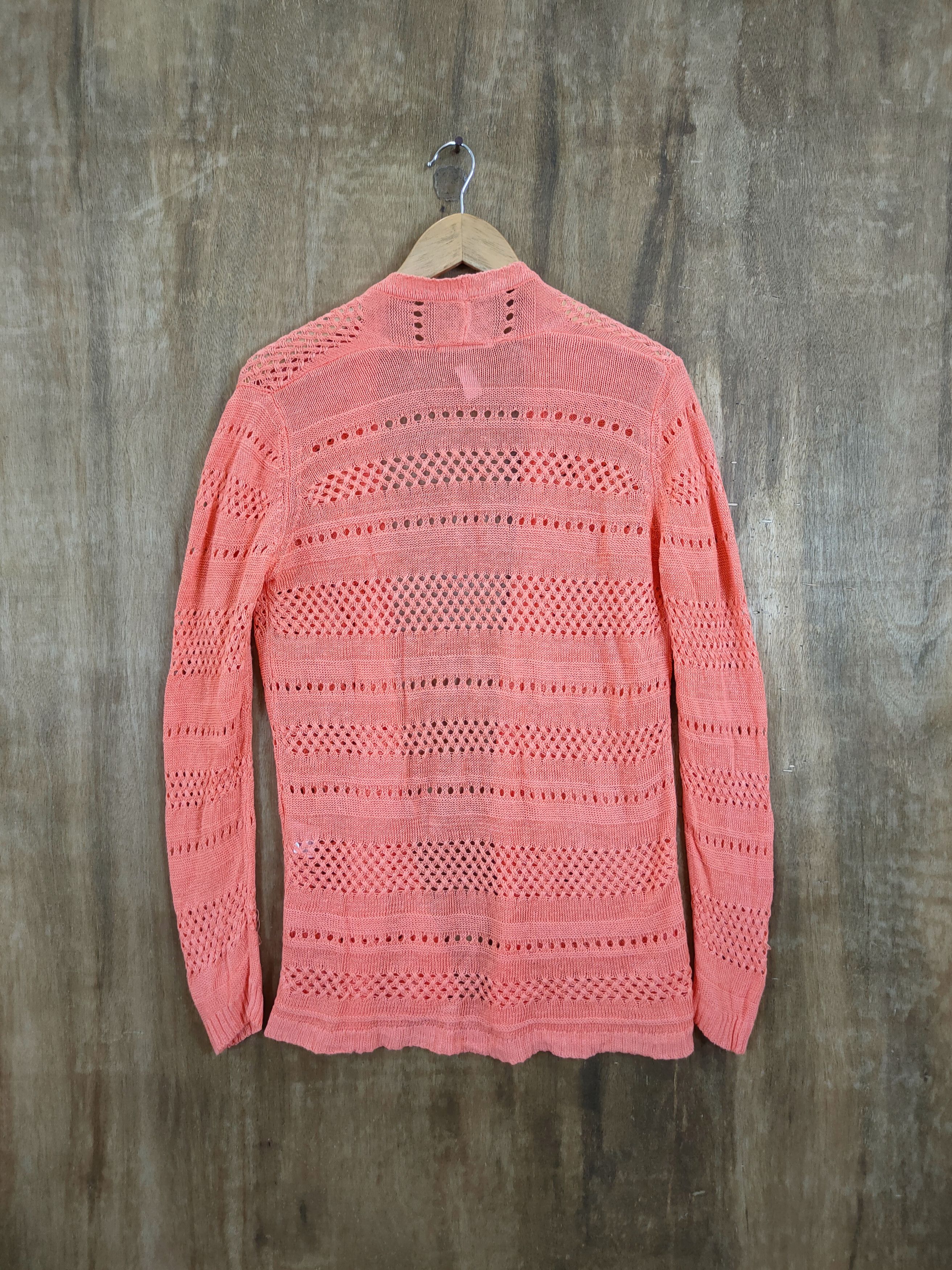 Vintage D DoClasse crochet meshnet thin knitwear cardigan #46-984 Size US M / EU 48-50 / 2 - 7 Thumbnail
