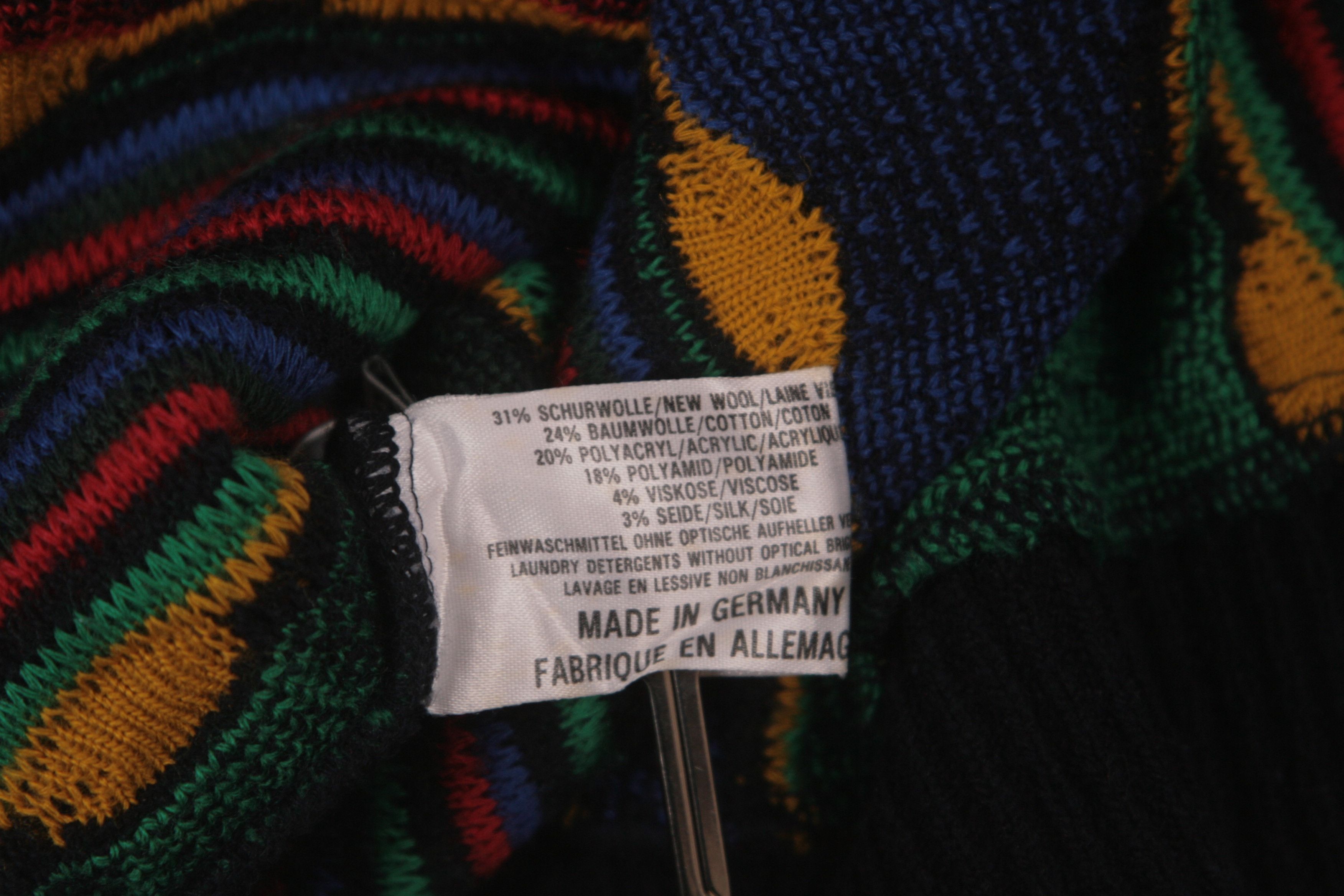 Carlo Colucci Carlo Colucci Multicolor Chunky Knit Cosby Cardigan Size US L / EU 52-54 / 3 - 7 Thumbnail