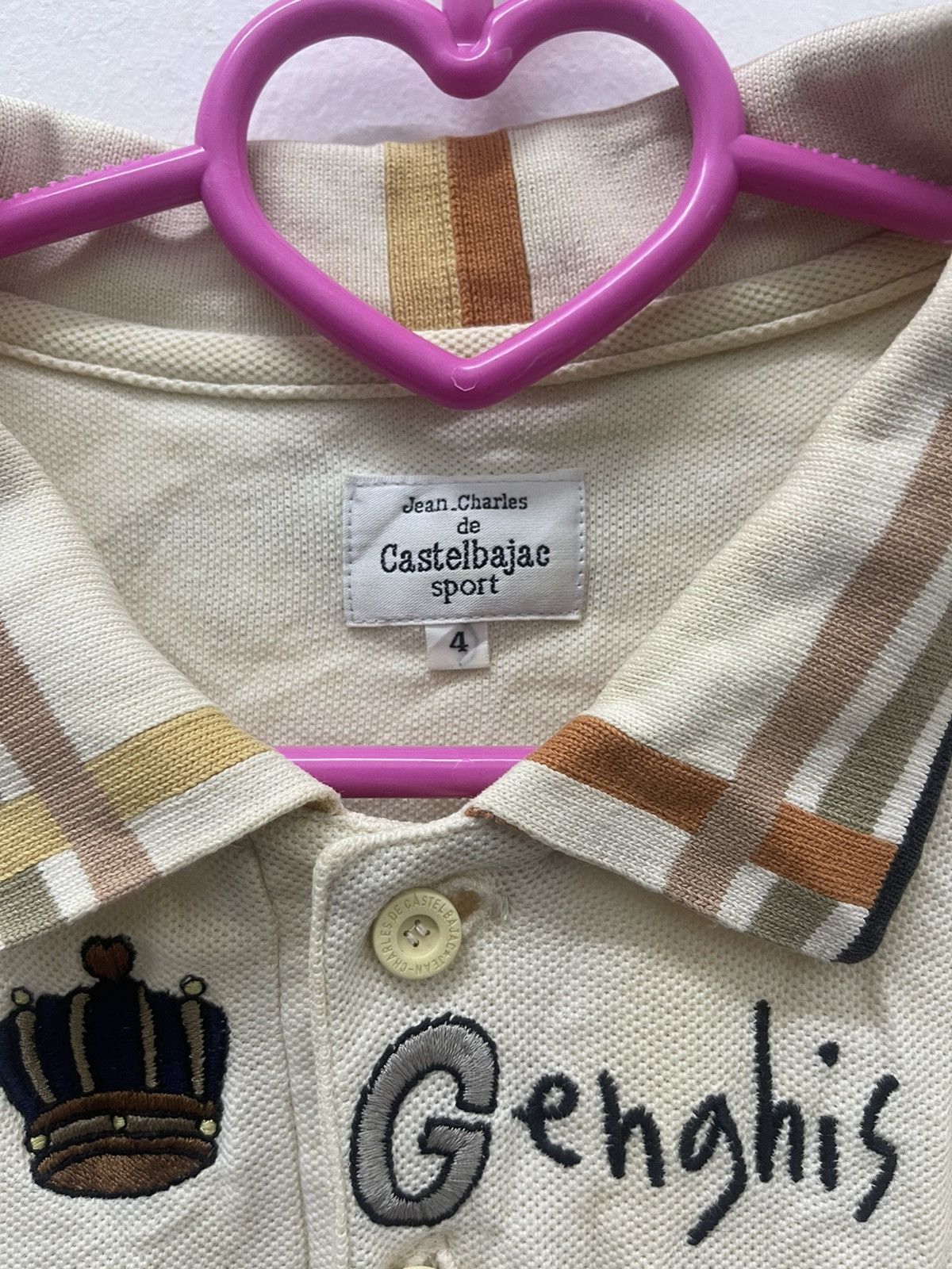 Jean Charles De Castelbajac Rare Vintage JEAN CHARLES DE CASTELBAJAC Sport GOLF Polo Size US L / EU 52-54 / 3 - 3 Thumbnail