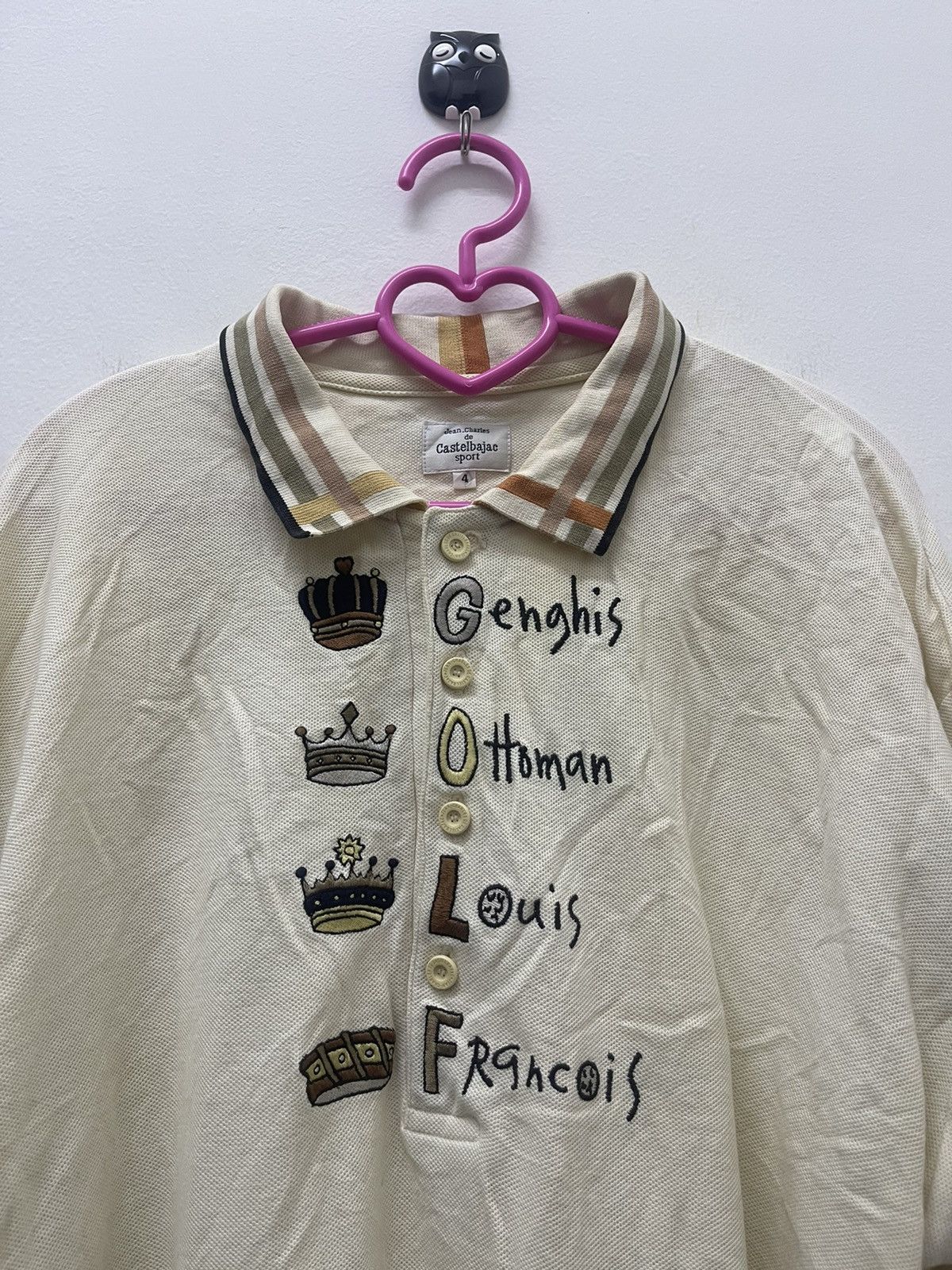 Jean Charles De Castelbajac Rare Vintage JEAN CHARLES DE CASTELBAJAC Sport GOLF Polo Size US L / EU 52-54 / 3 - 2 Thumbnail
