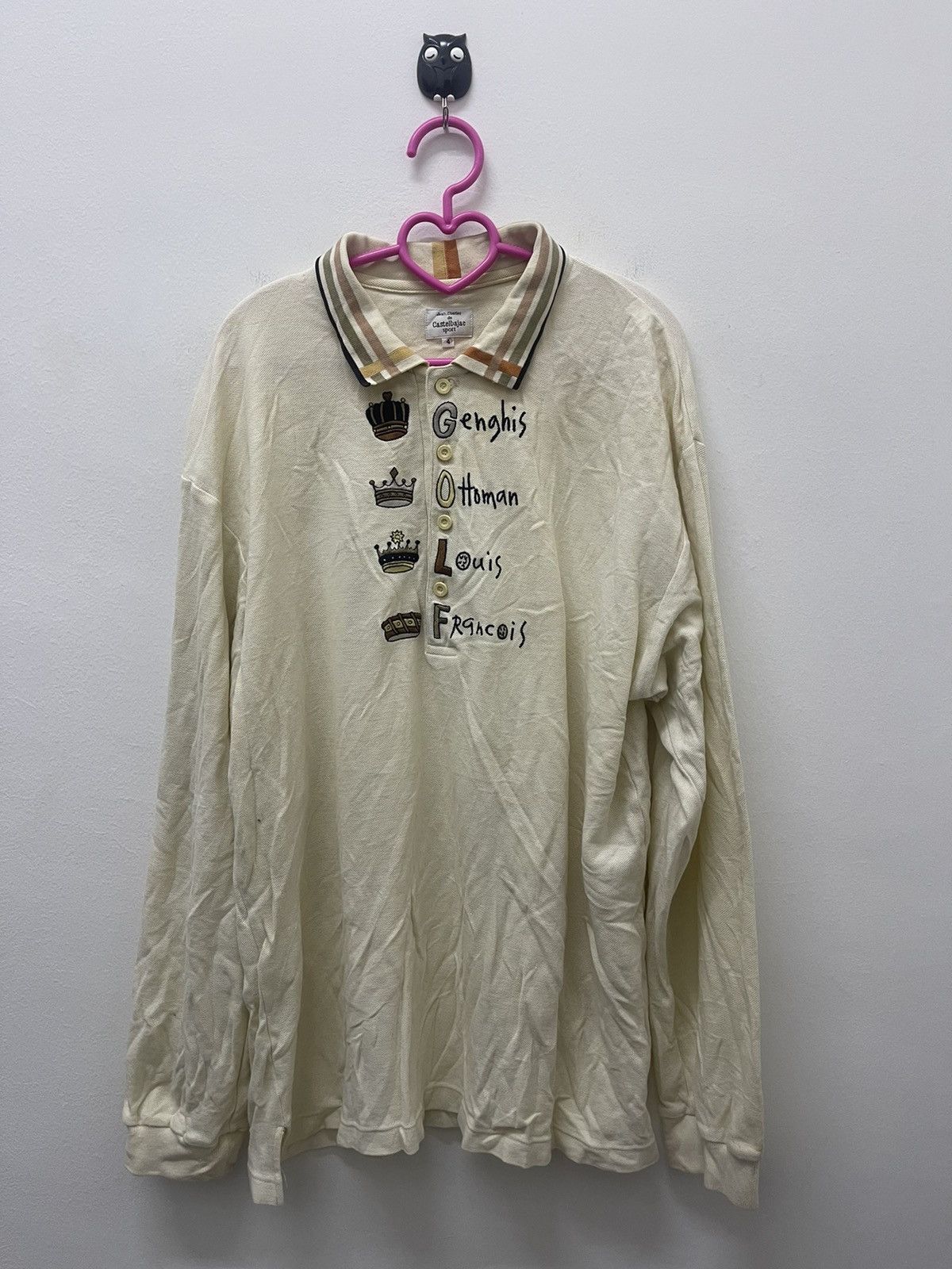 Jean Charles De Castelbajac Rare Vintage JEAN CHARLES DE CASTELBAJAC Sport GOLF Polo Size US L / EU 52-54 / 3 - 1 Thumbnail
