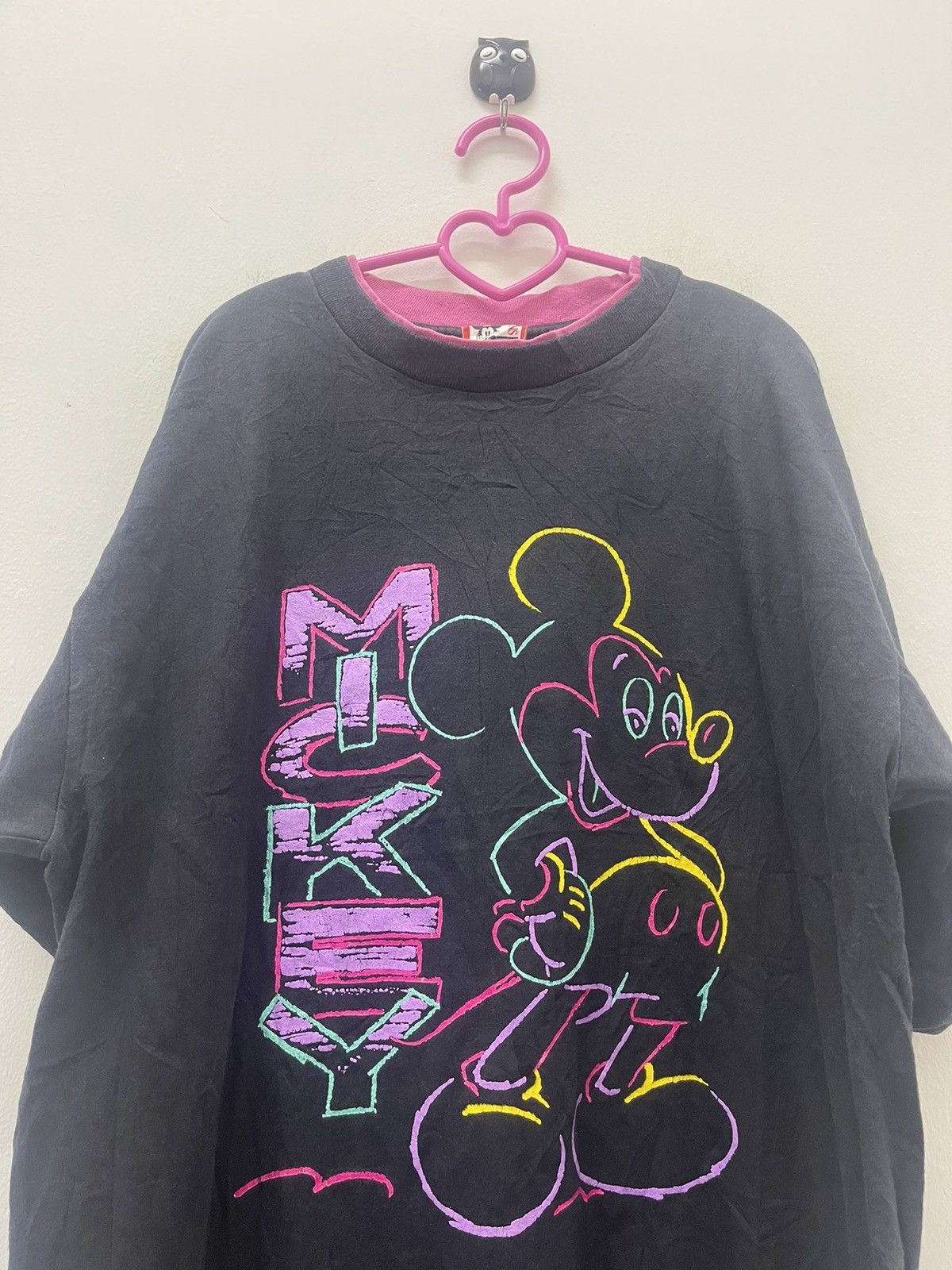 Disney Rare Vintage MICKEY MOUSE Spell Out Big Logo Disney Tee Size US L / EU 52-54 / 3 - 2 Thumbnail