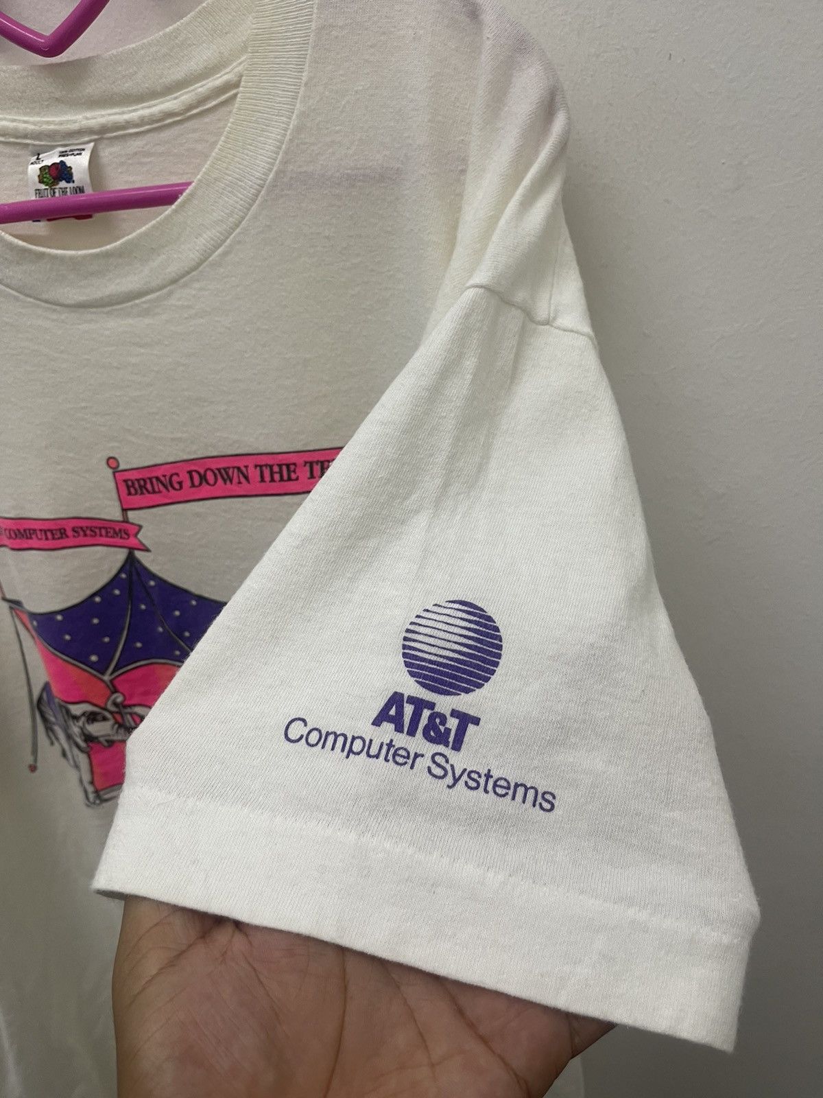 Fruit Of The Loom Rare 90s Vintage AT&T Computer Systems Technology Promo Tee Size US L / EU 52-54 / 3 - 3 Thumbnail