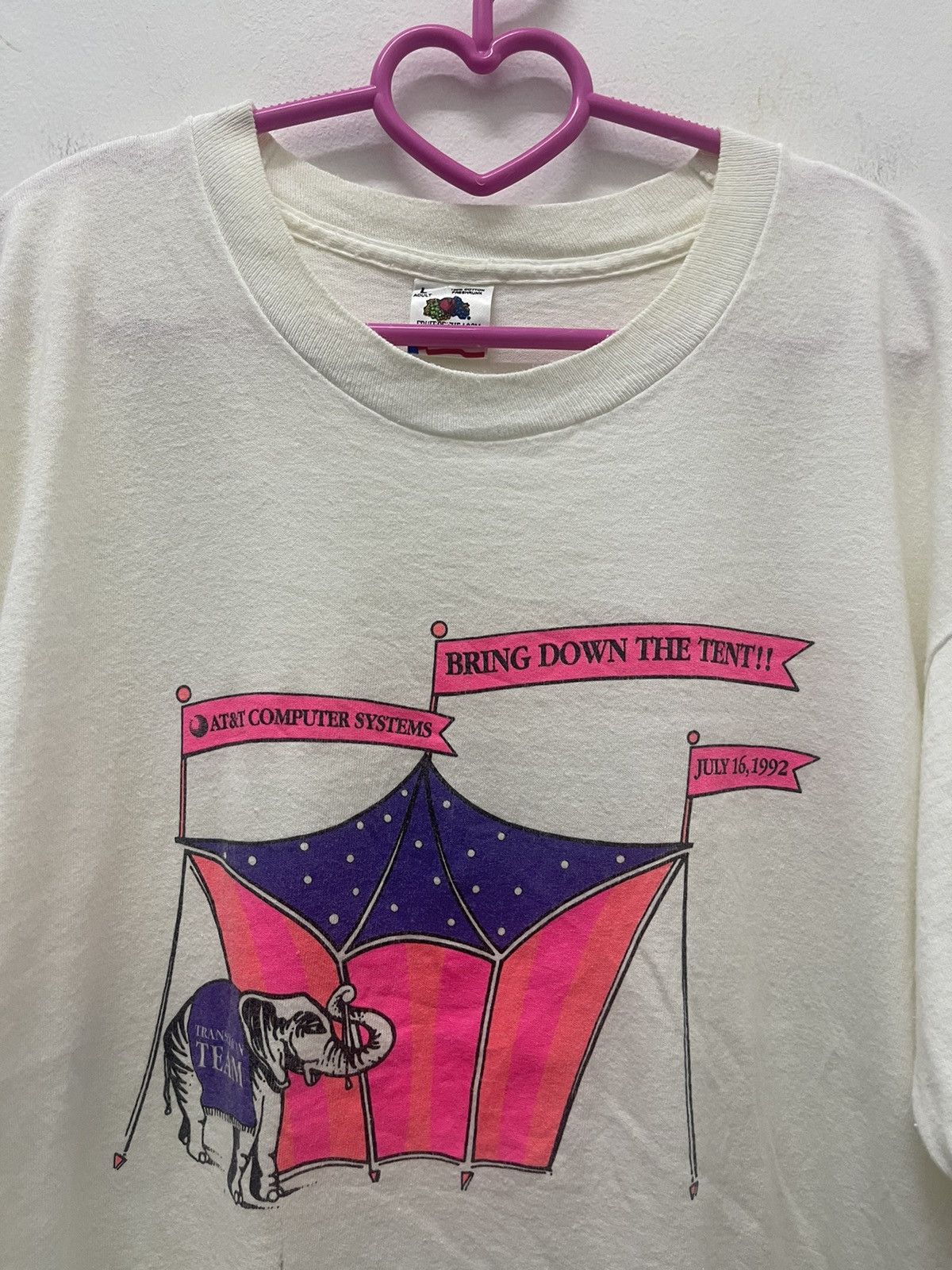 Fruit Of The Loom Rare 90s Vintage AT&T Computer Systems Technology Promo Tee Size US L / EU 52-54 / 3 - 2 Thumbnail
