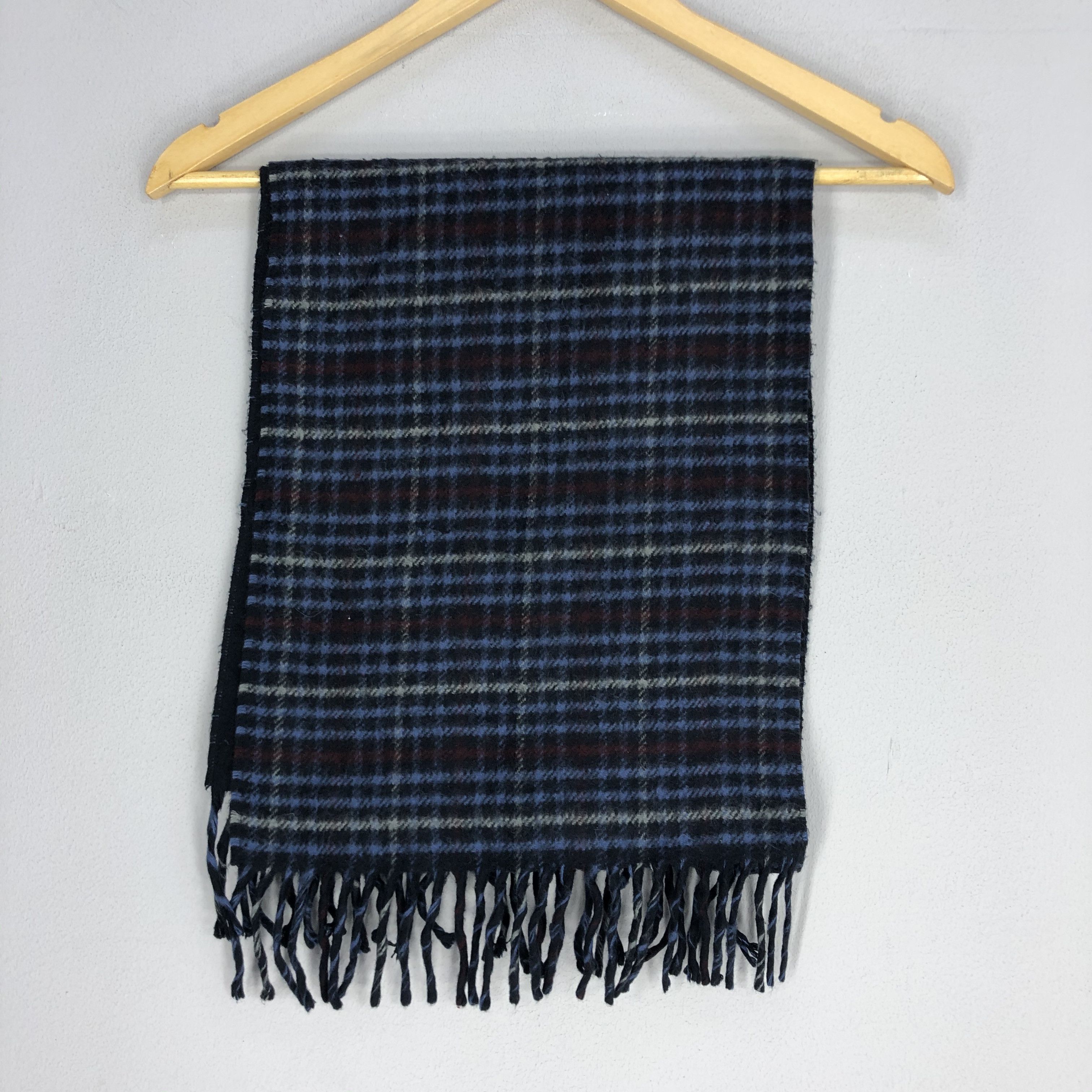 BALMAIN PARIS Checked Muffler Scarves (11.5”x59.5”)