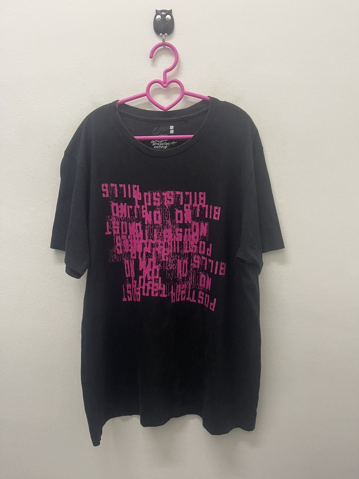 Image of Futura X Uniqlo Spell Out Big Logo Tee in Black, Men's (Size XL)