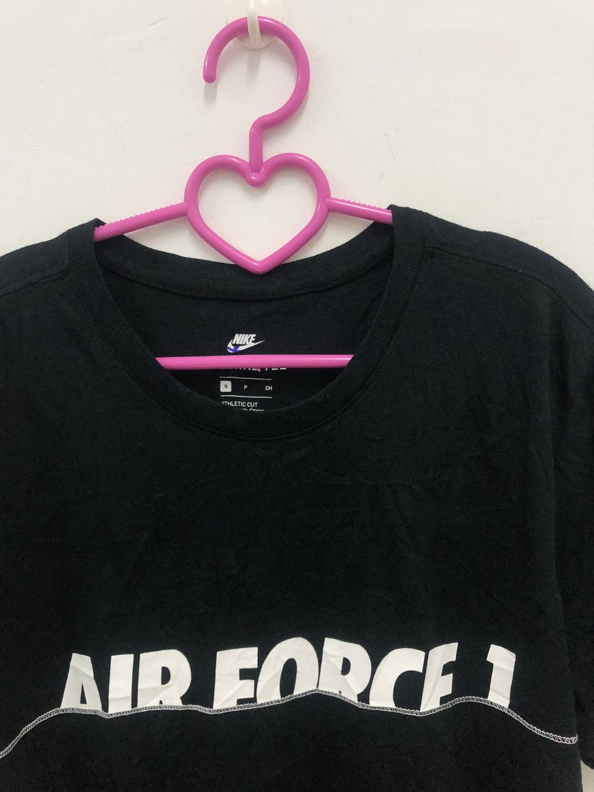 Nike Rare NIKE AIR FORCE 1 Swoosh Spell Out Big Logo Shirt Size US S / EU 44-46 / 1 - 3 Thumbnail