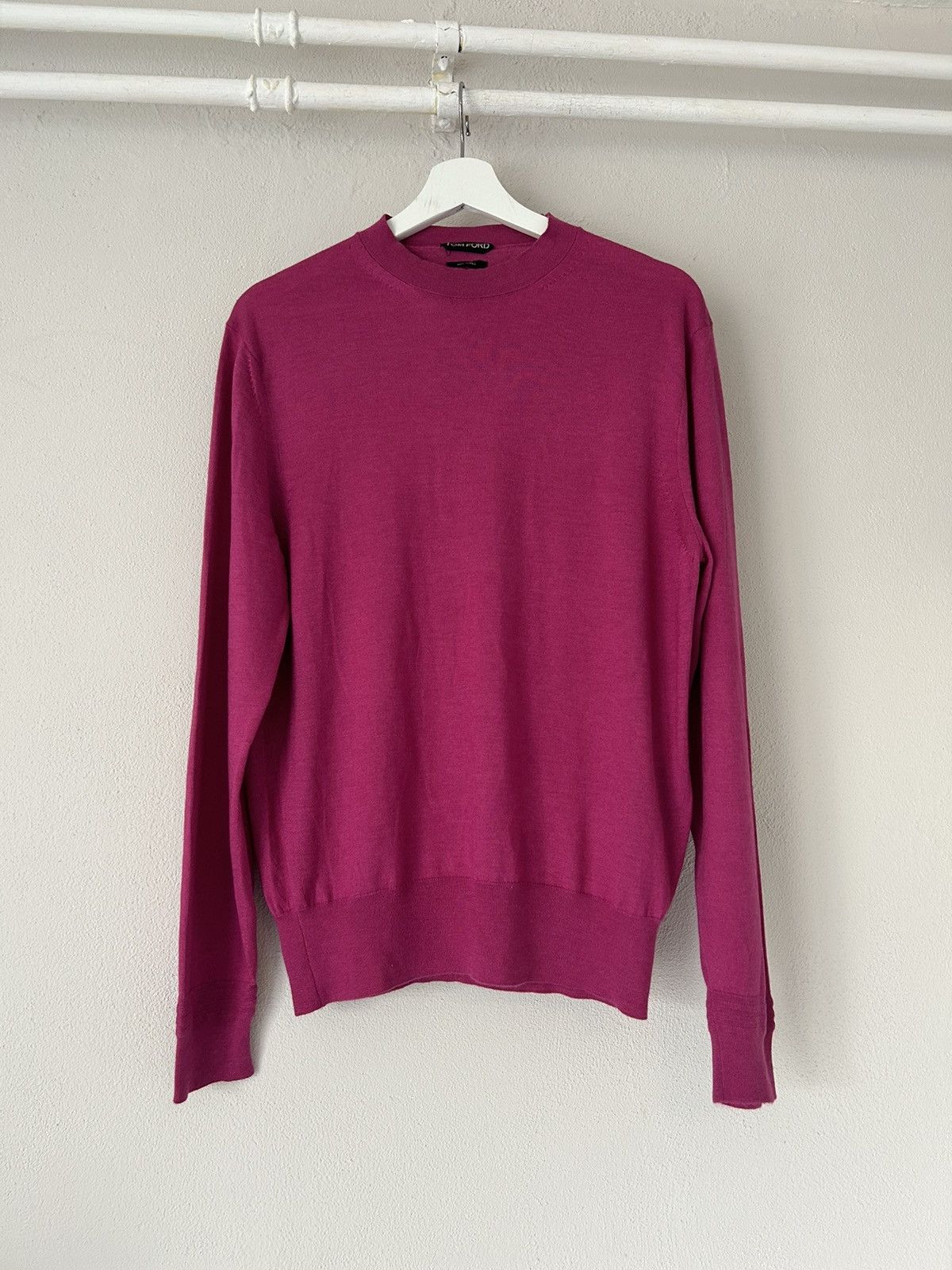 Tom Ford Pink Cashmere/Silk Blend Sweater Size US M / EU 48-50 / 2 - 1 Thumbnail