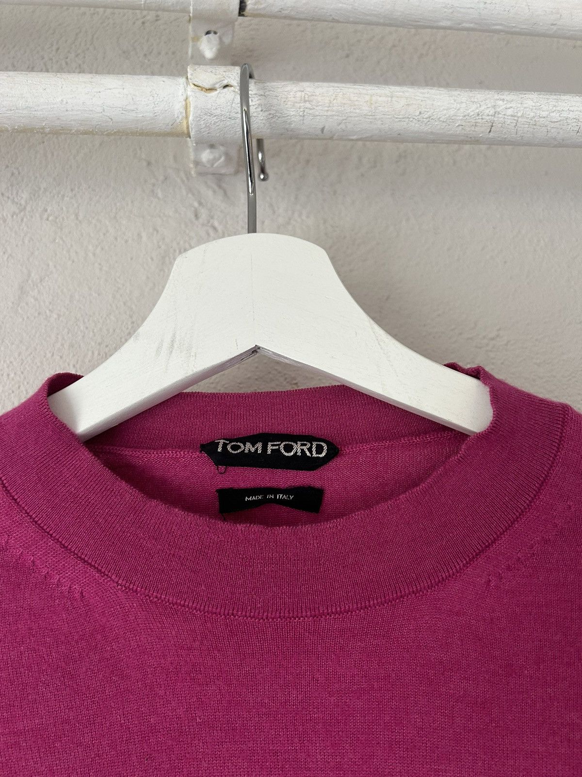 Tom Ford Pink Cashmere/Silk Blend Sweater Size US M / EU 48-50 / 2 - 3 Thumbnail
