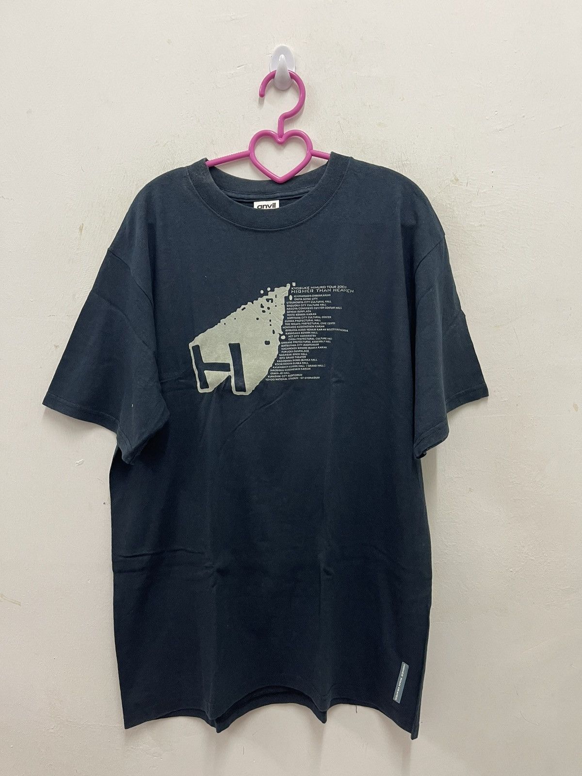 image of Band Tees x Rock T Shirt Vintage Higher Than Heaven Kyosuke Himuro Beatnix Inc in Black (Size Mediu