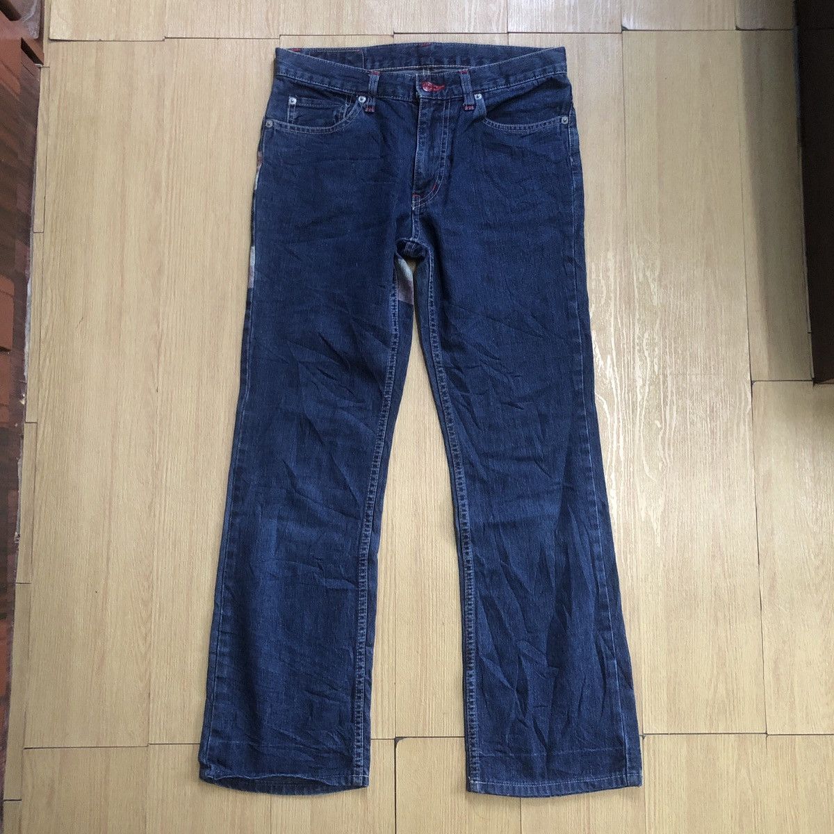 Hysteric Glamour 🔥Hysteric Glamour Jeans Flare Jeans Stripe Back Nice design Size US 31 - 3 Thumbnail