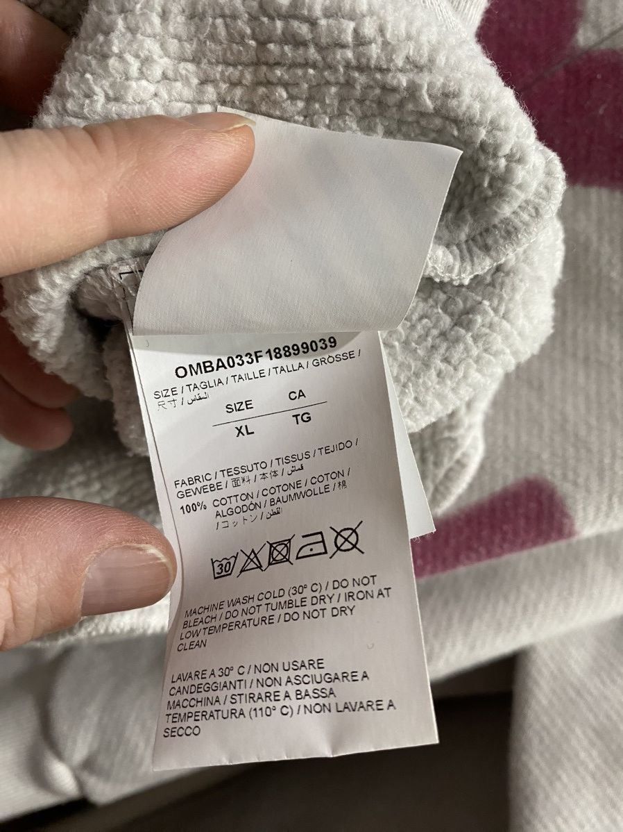 Off-White Off white world hand spliced crewneck Size US XL / EU 56 / 4 - 6 Thumbnail