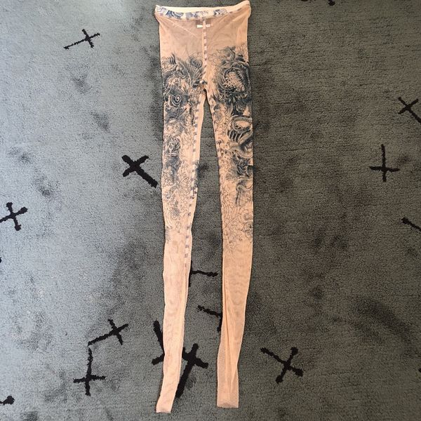 Jean Paul Gaultier Archive Jean Paul Gaultier Mesh Tattoo Leggings RARE