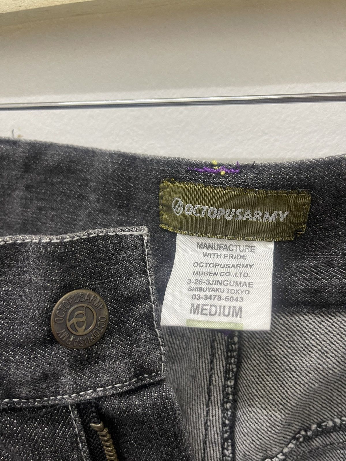 Japanese Brand Rare Vintage OCTOPUS ARMY Mugen Co Jeans Size US 31 - 9 Thumbnail
