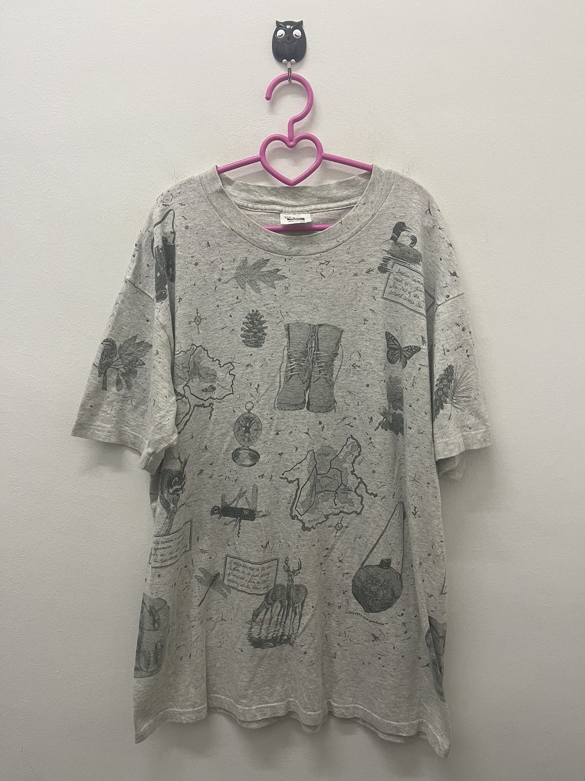 image of Made In USA x Vintage Rel E Vant Products 1994 Full All Over Print in Grey, Men's (Size Large)