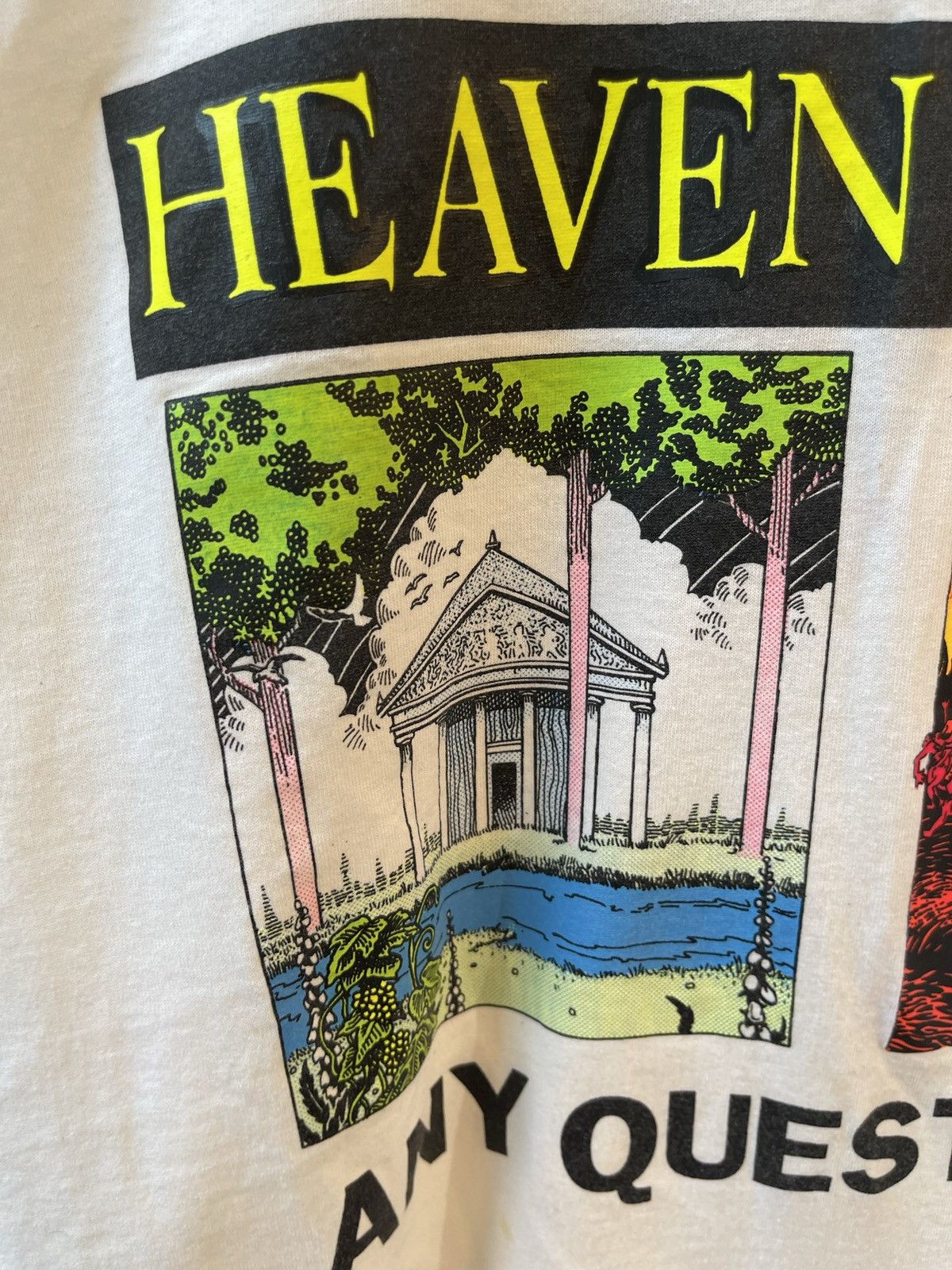Vintage Vintage HEAVEN or HELL ANY QUESTIONS?! SICK SHIRT Size US L / EU 52-54 / 3 - 4 Thumbnail