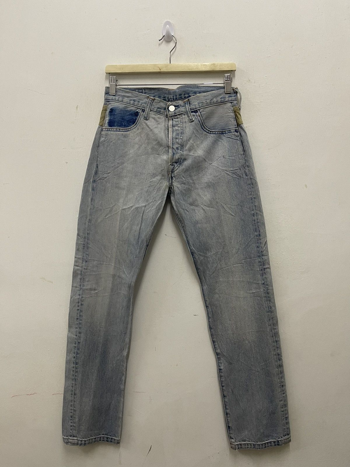 Levi's Vintage Clothing Rare LEVIS Strauss 501 Cropped Pocket Jeans Size US 29 - 4 Thumbnail